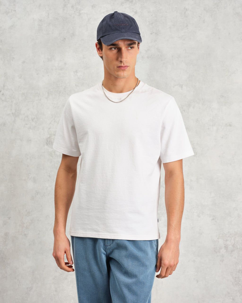 Spencer - Washed Navy Cotton Sports Cap