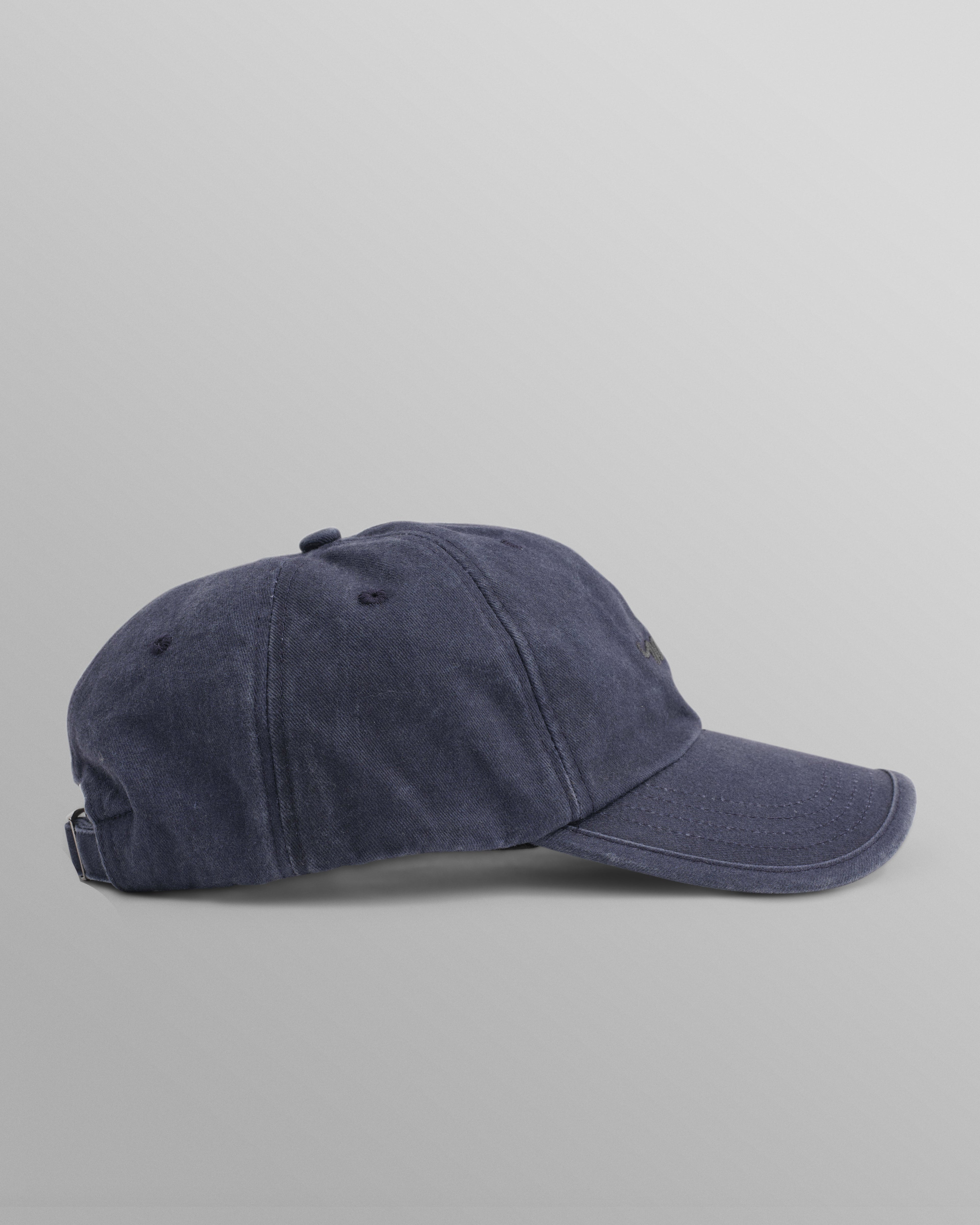 Spencer - Washed Navy Cotton Sports Cap