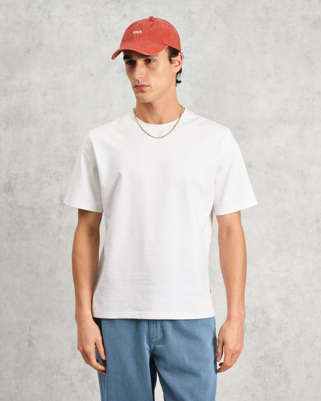 Spencer - Washed Red Cotton Sports Cap