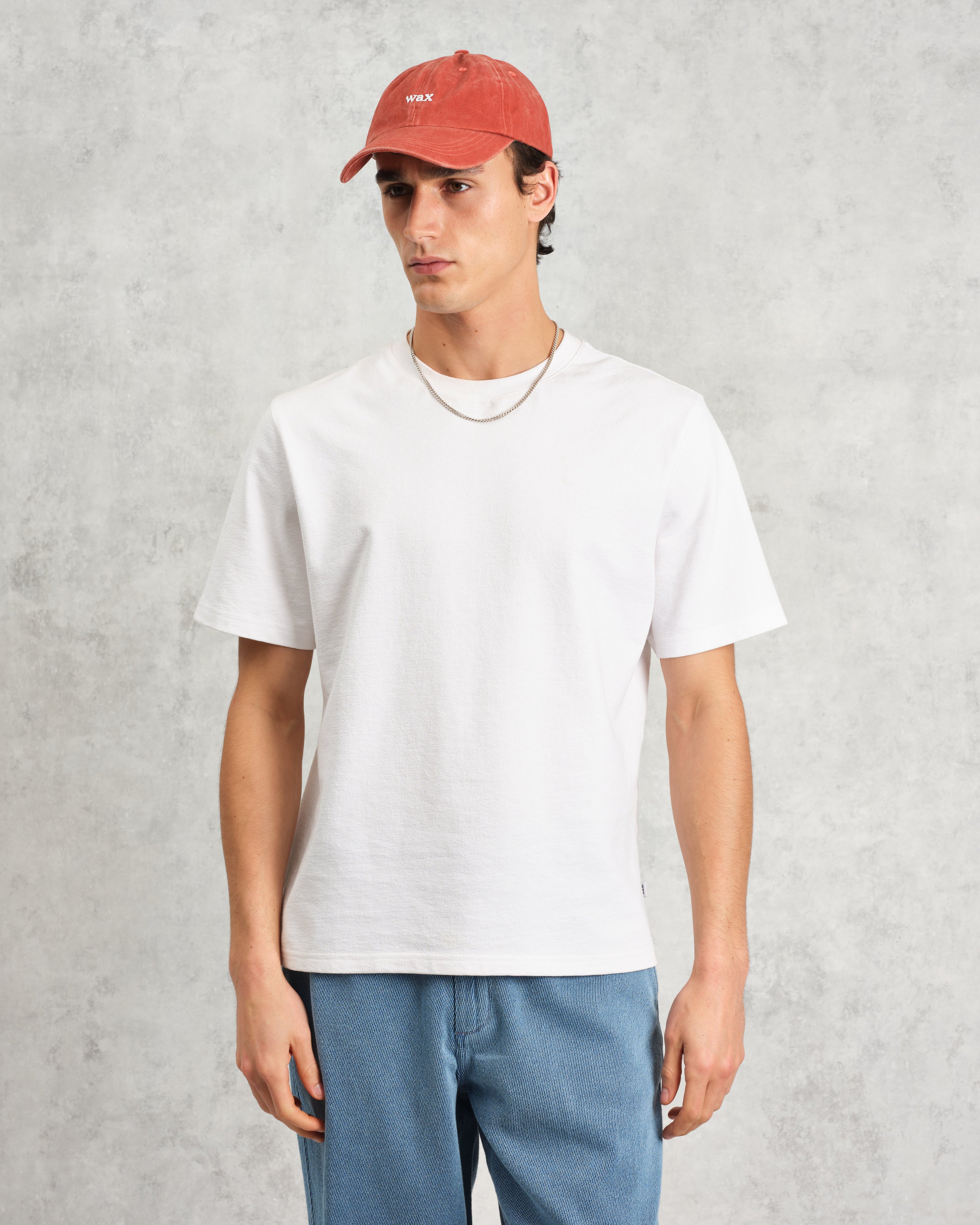 Spencer - Washed Red Cotton Sports Cap