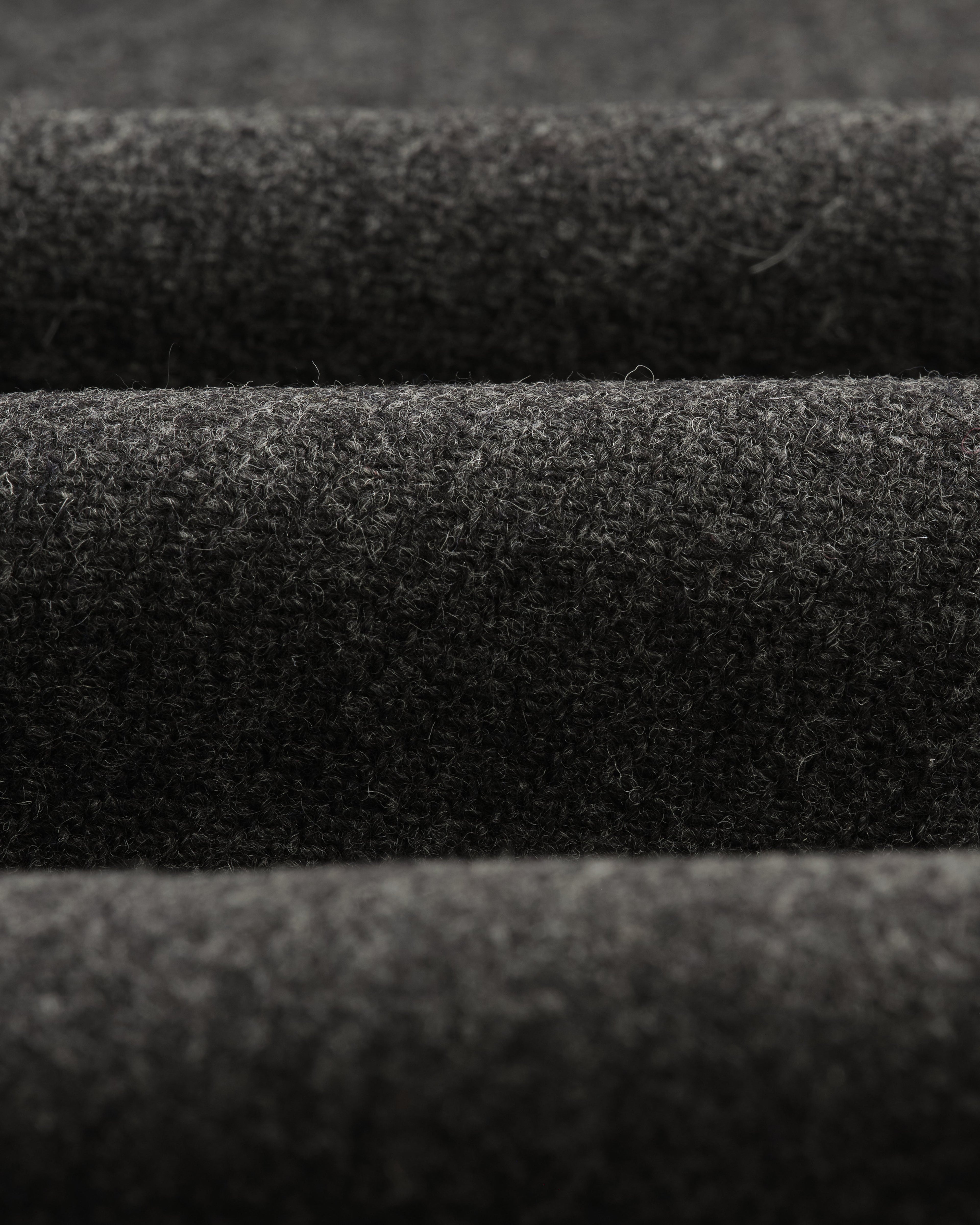Stan - Charcoal Twill Wool Car Coat