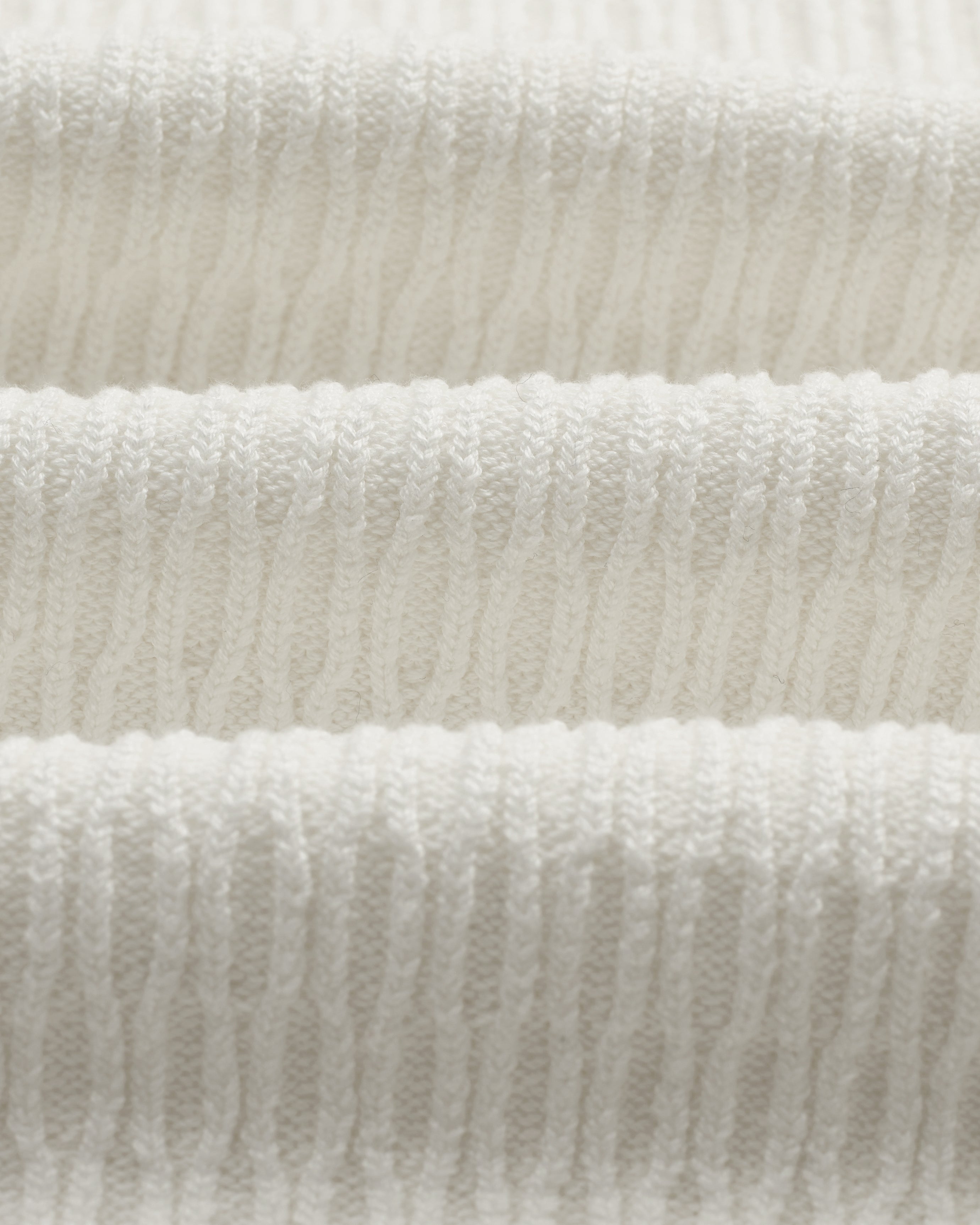 Tellaro - Ecru Honeycomb Knitted Cotton Polo Shirt