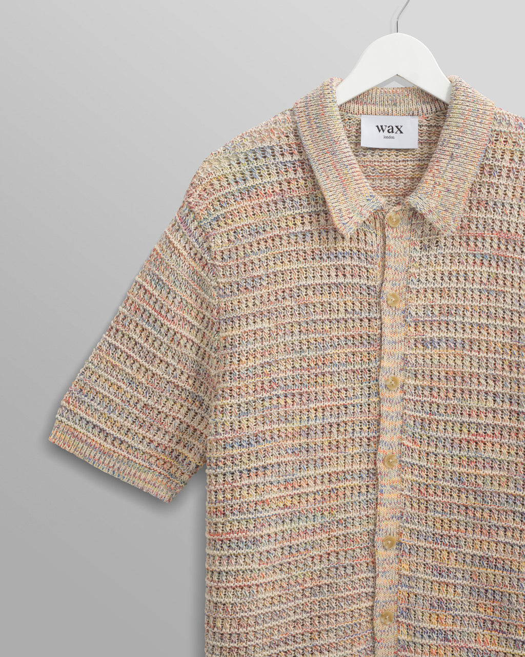 Tellaro - Multicolour Twist Knitted Cotton Polo Shirt