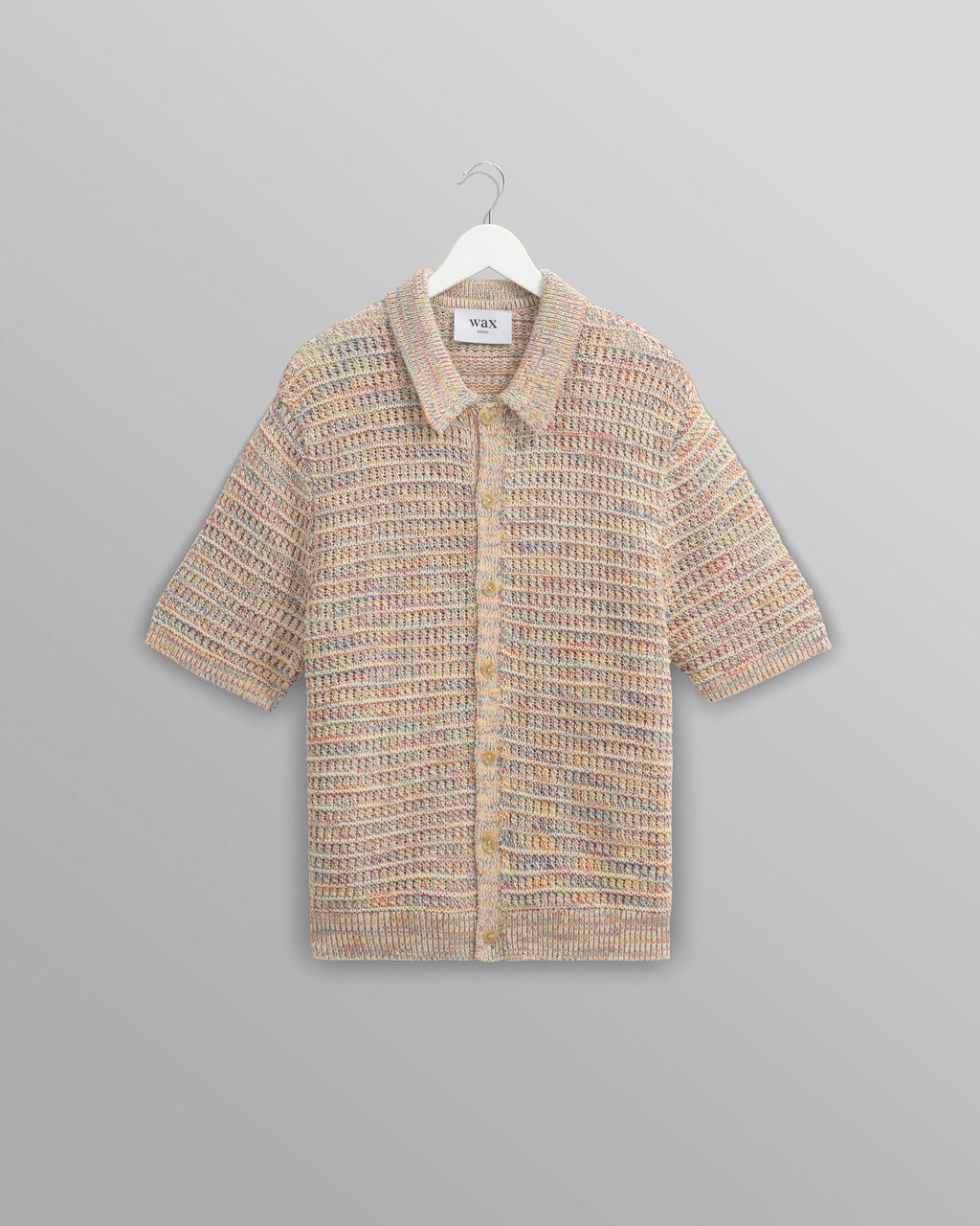 Tellaro - Multicolour Twist Knitted Cotton Polo Shirt