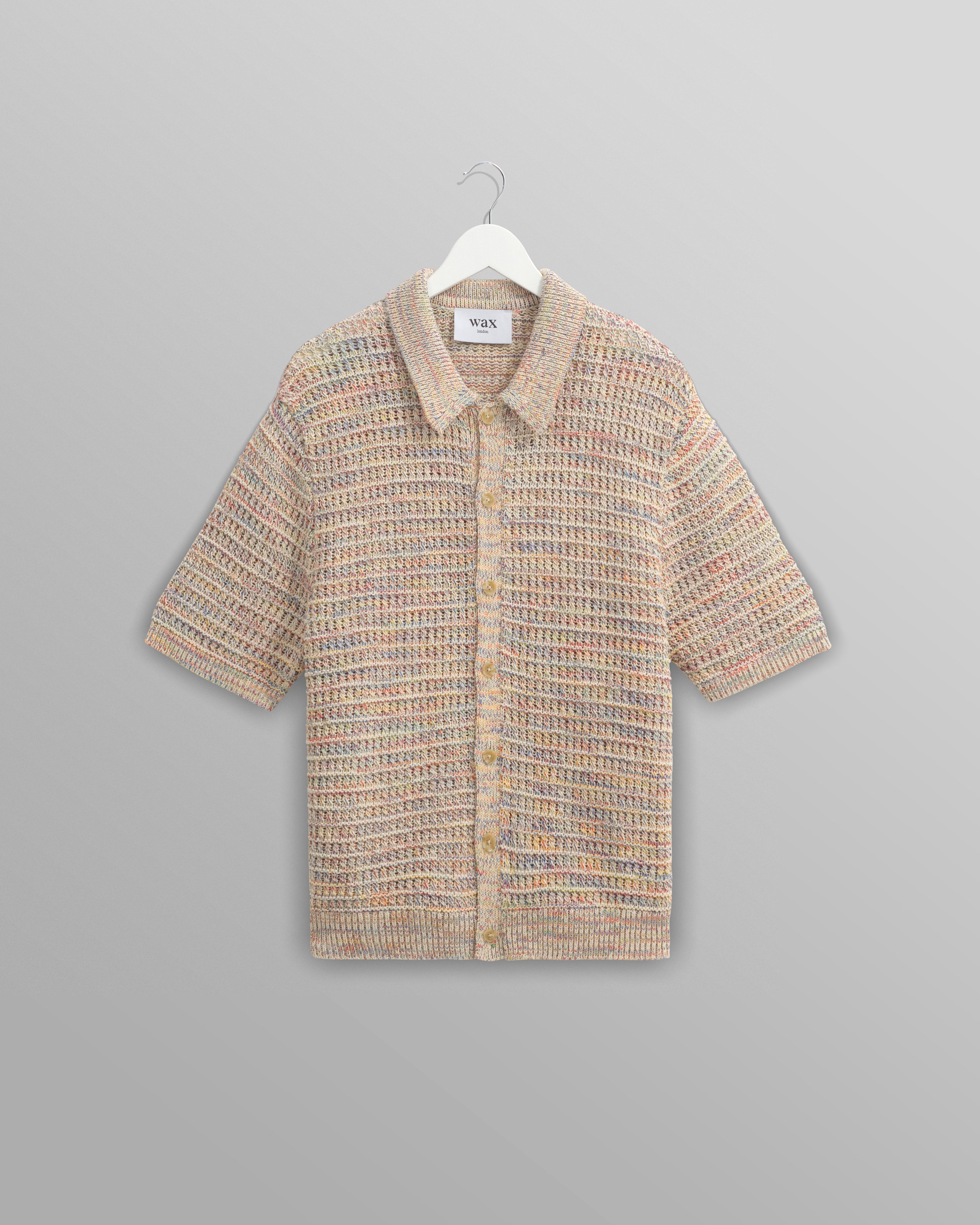 Tellaro - Multicolour Twist Knitted Cotton Polo Shirt