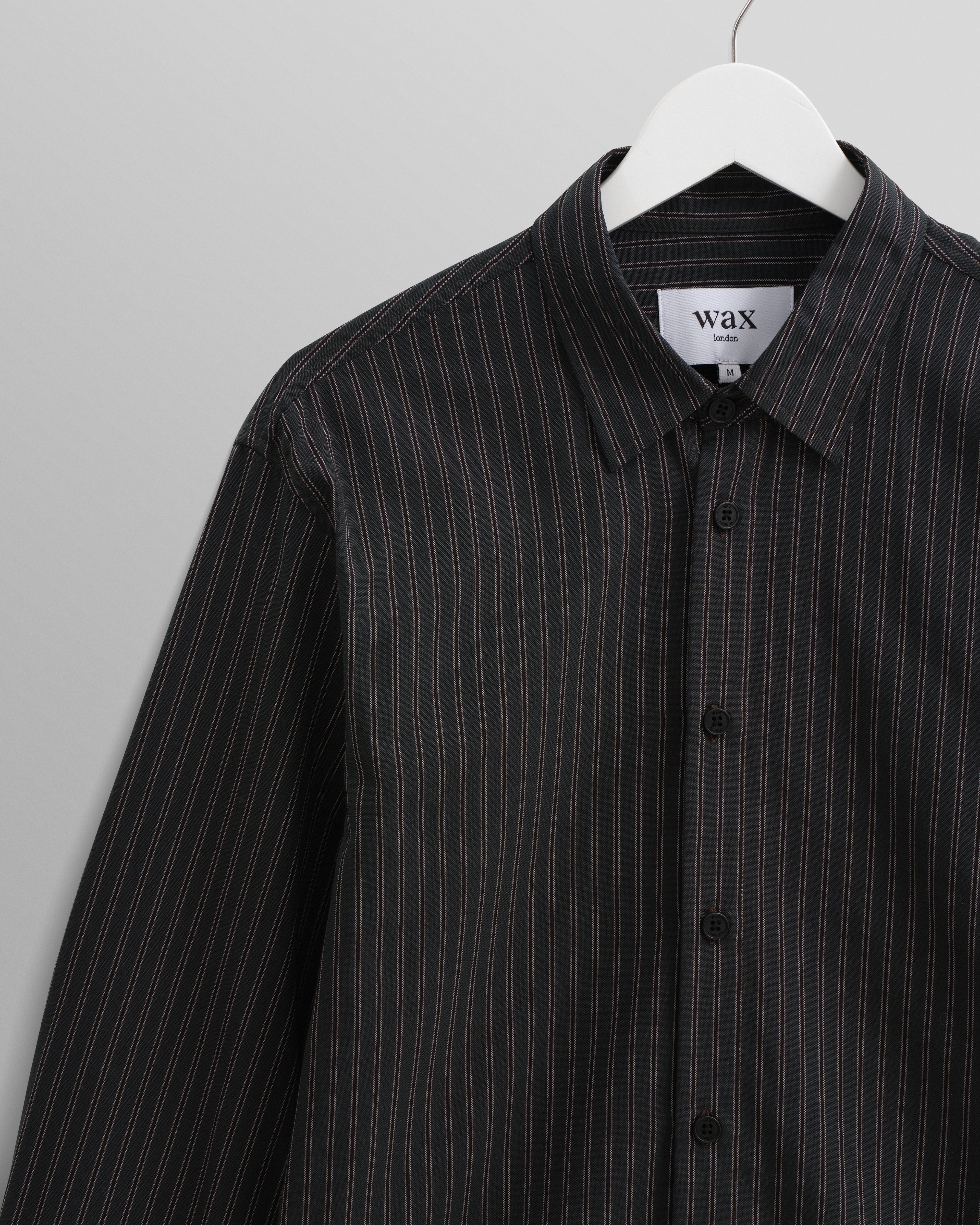 Trin - Green Striped Cotton Shirt