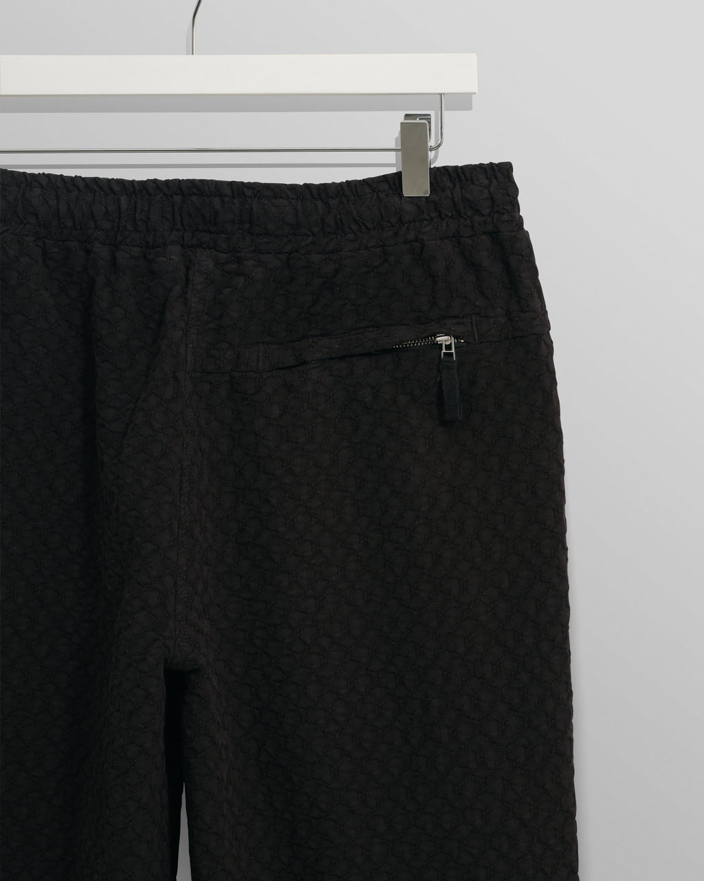 Tyne - Black Floral Diamond Cotton Trousers