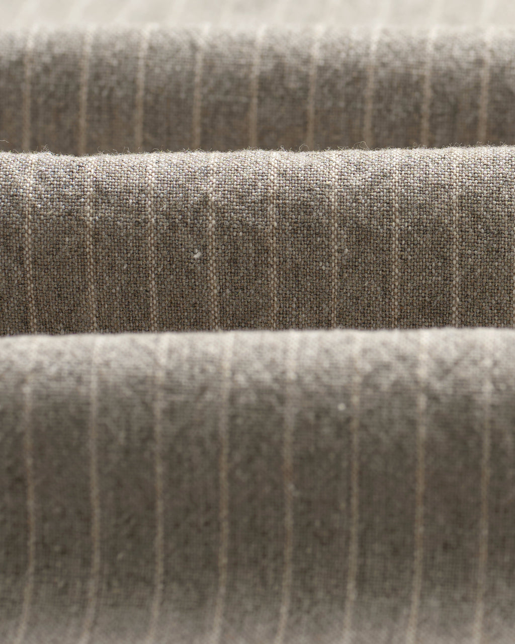 Tyne - Natural Chalk Stripe Trousers