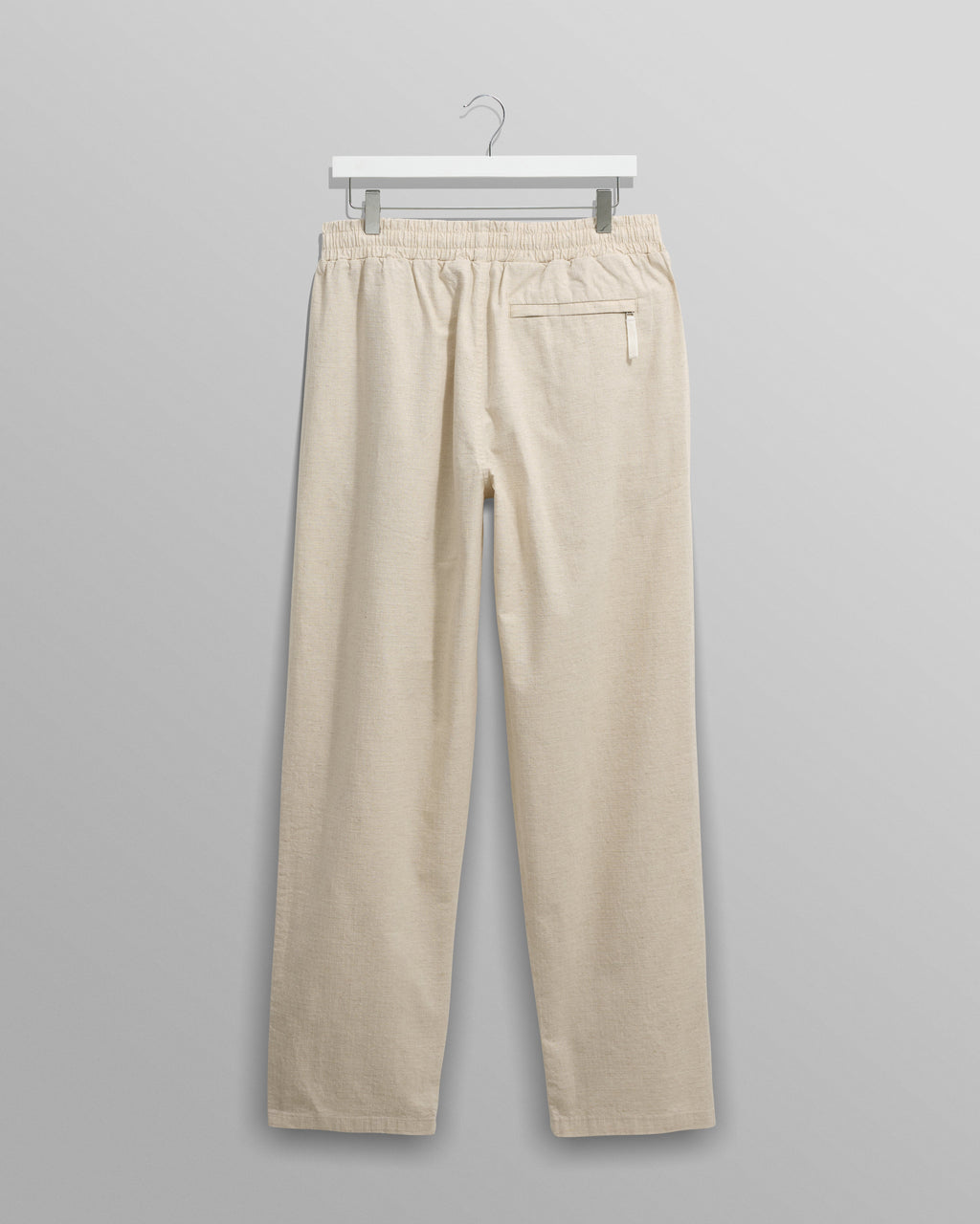 Tyne - Natural Cotton-Linen Ripstop Trousers