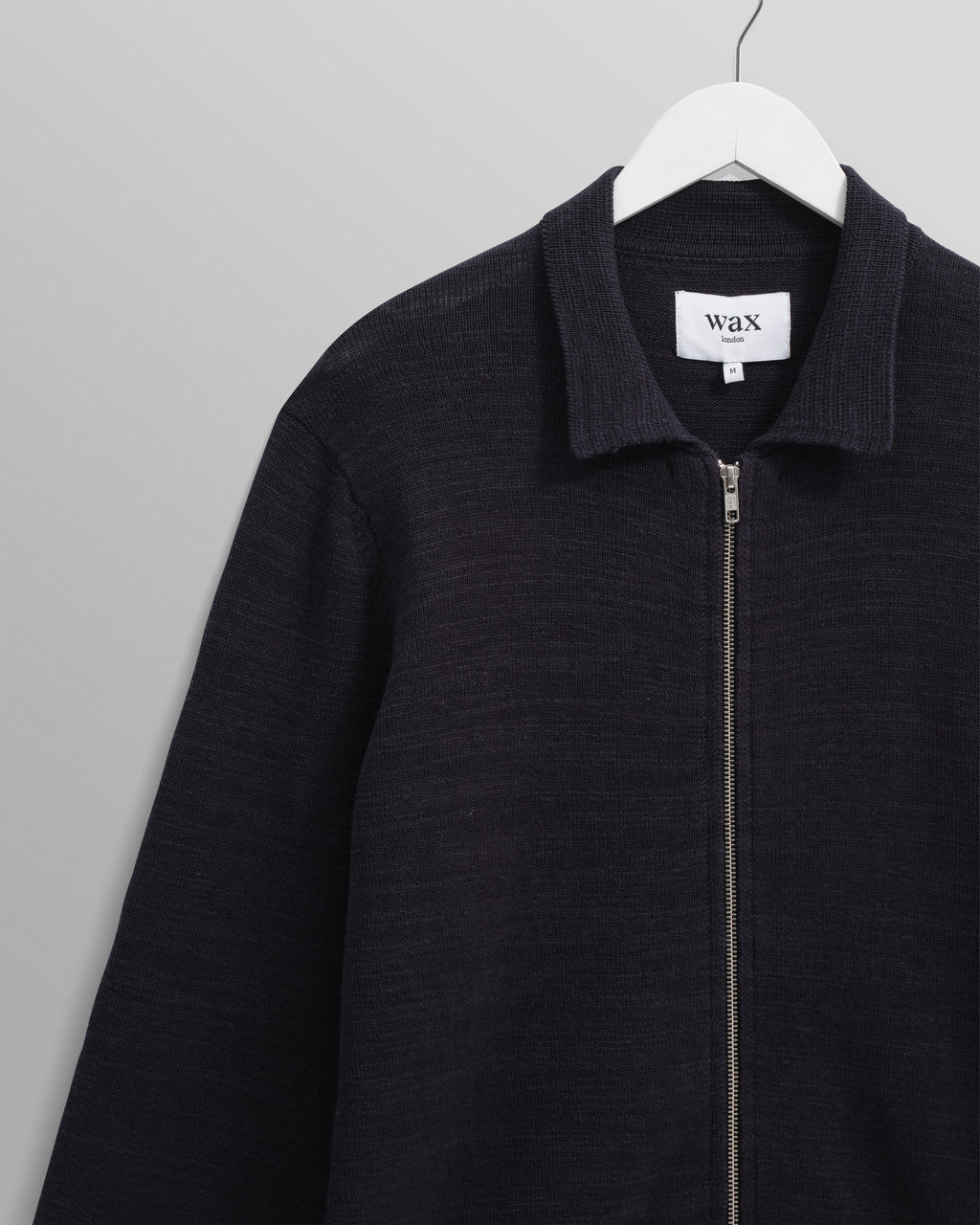 Wayfarer - Navy Slub Cotton-Linen Cardigan