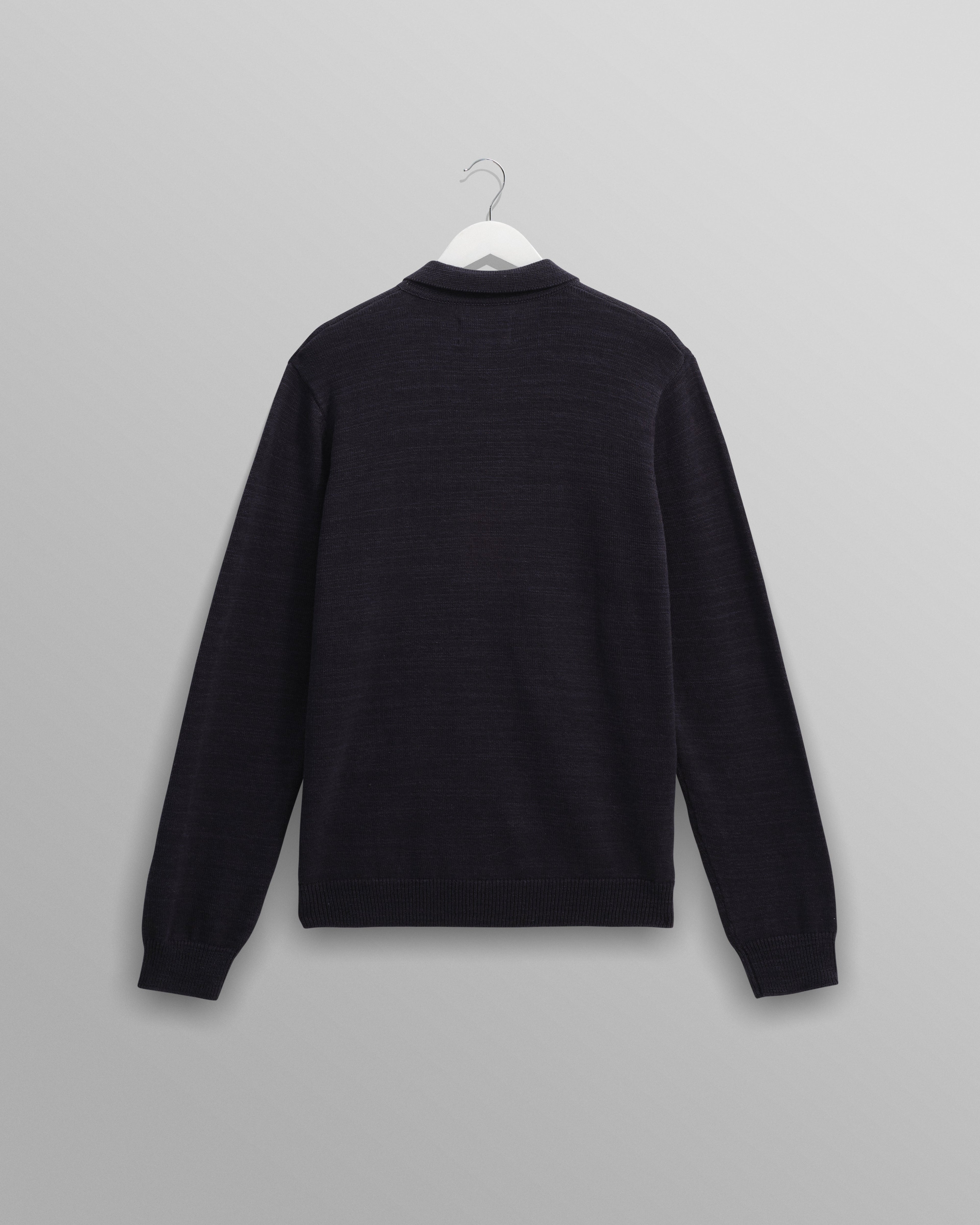 Wayfarer - Navy Slub Cotton-Linen Cardigan