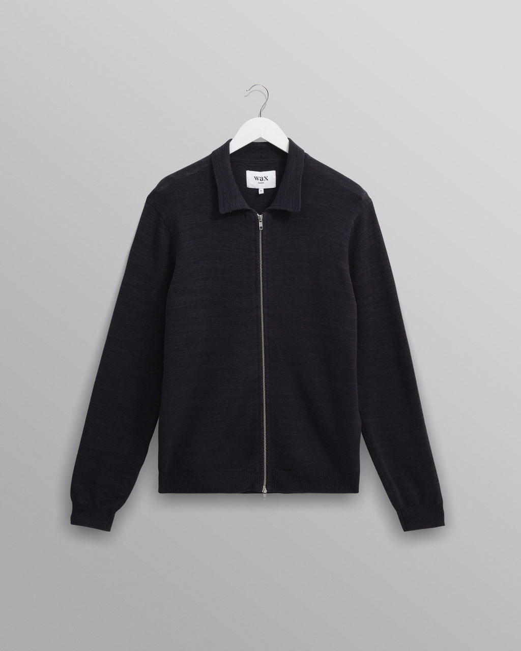 Wayfarer - Navy Slub Cotton-Linen Cardigan