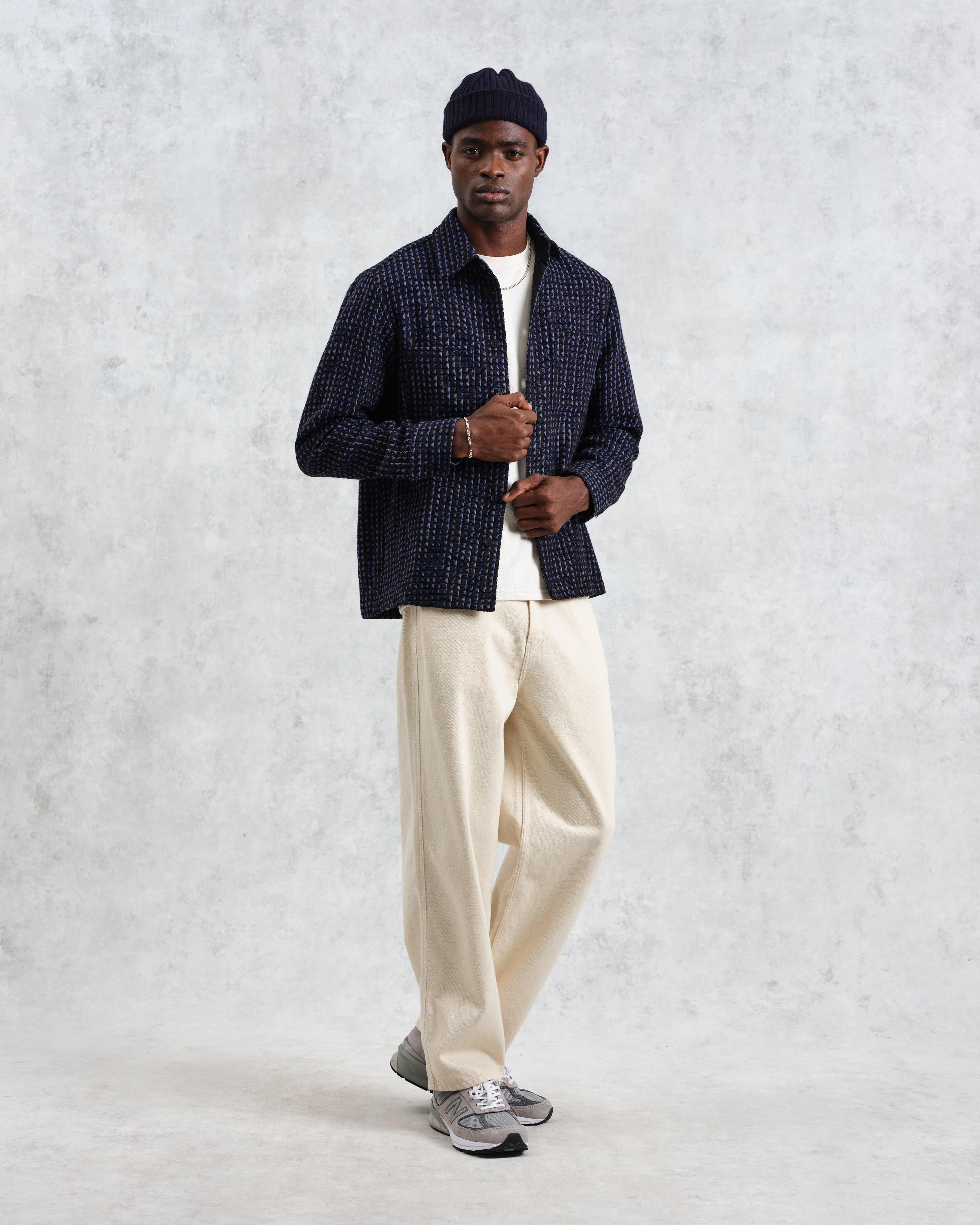 Whiting - Black And Blue Frome Overshirt