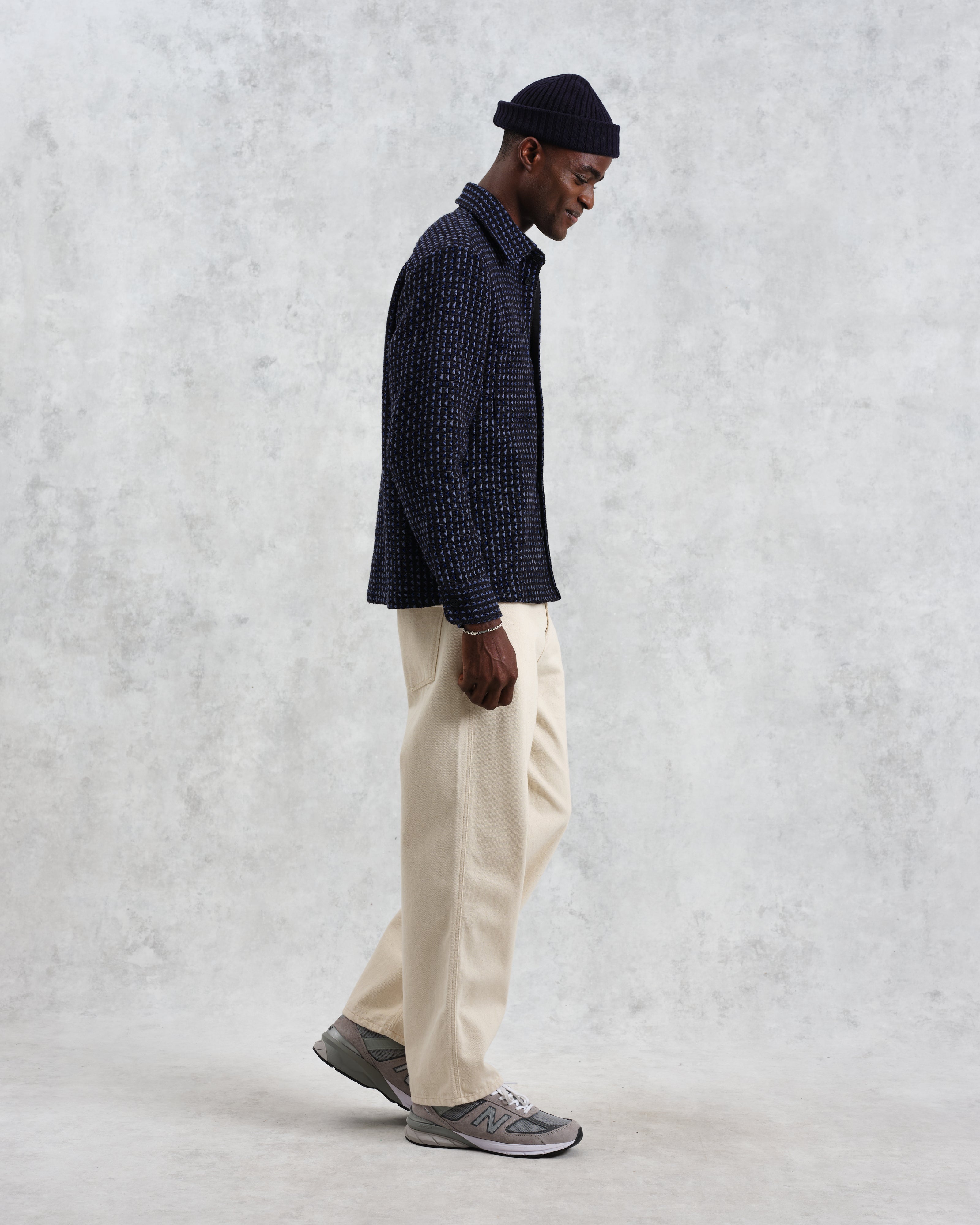 Whiting - Black And Blue Frome Overshirt