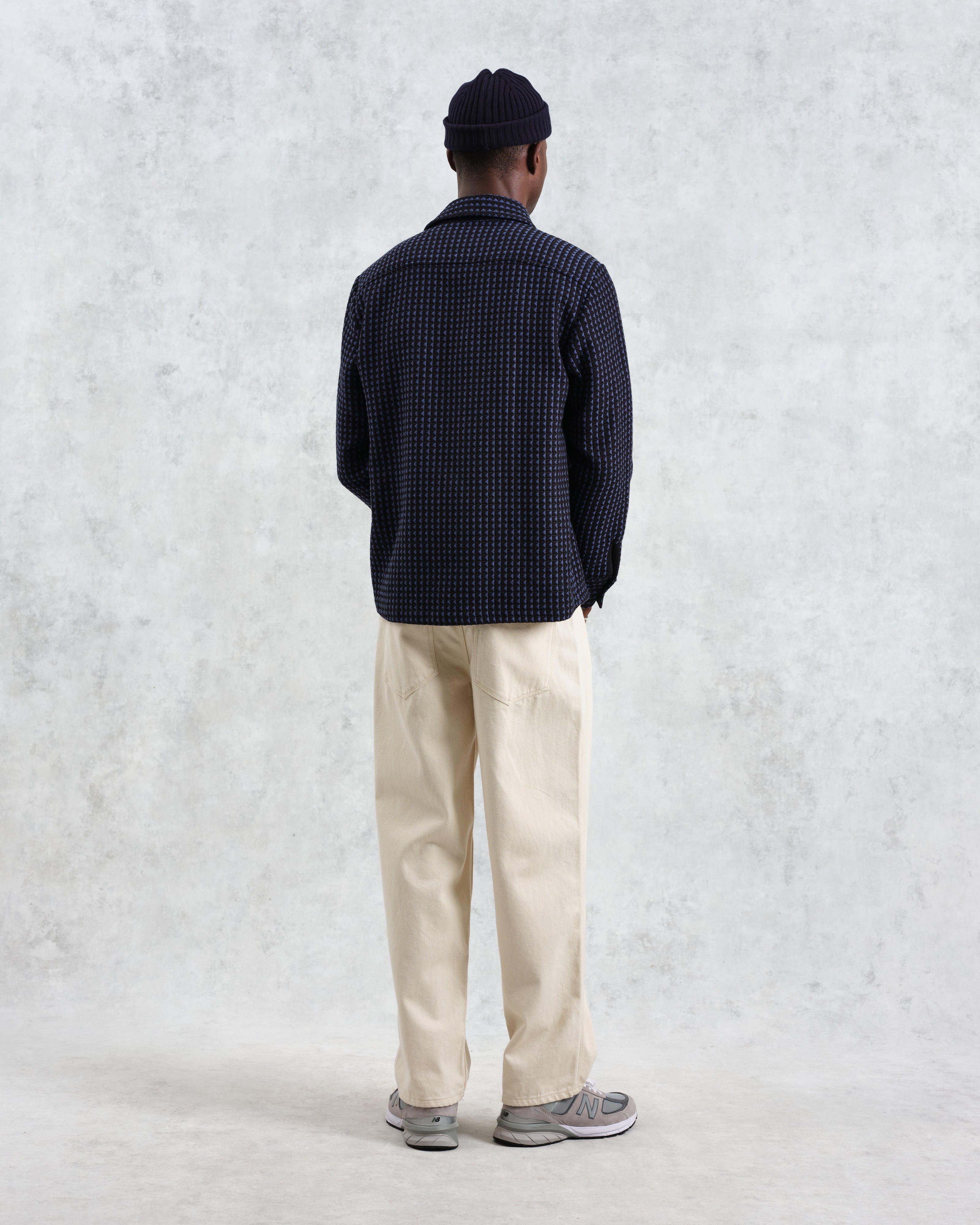 Whiting - Black And Blue Frome Overshirt
