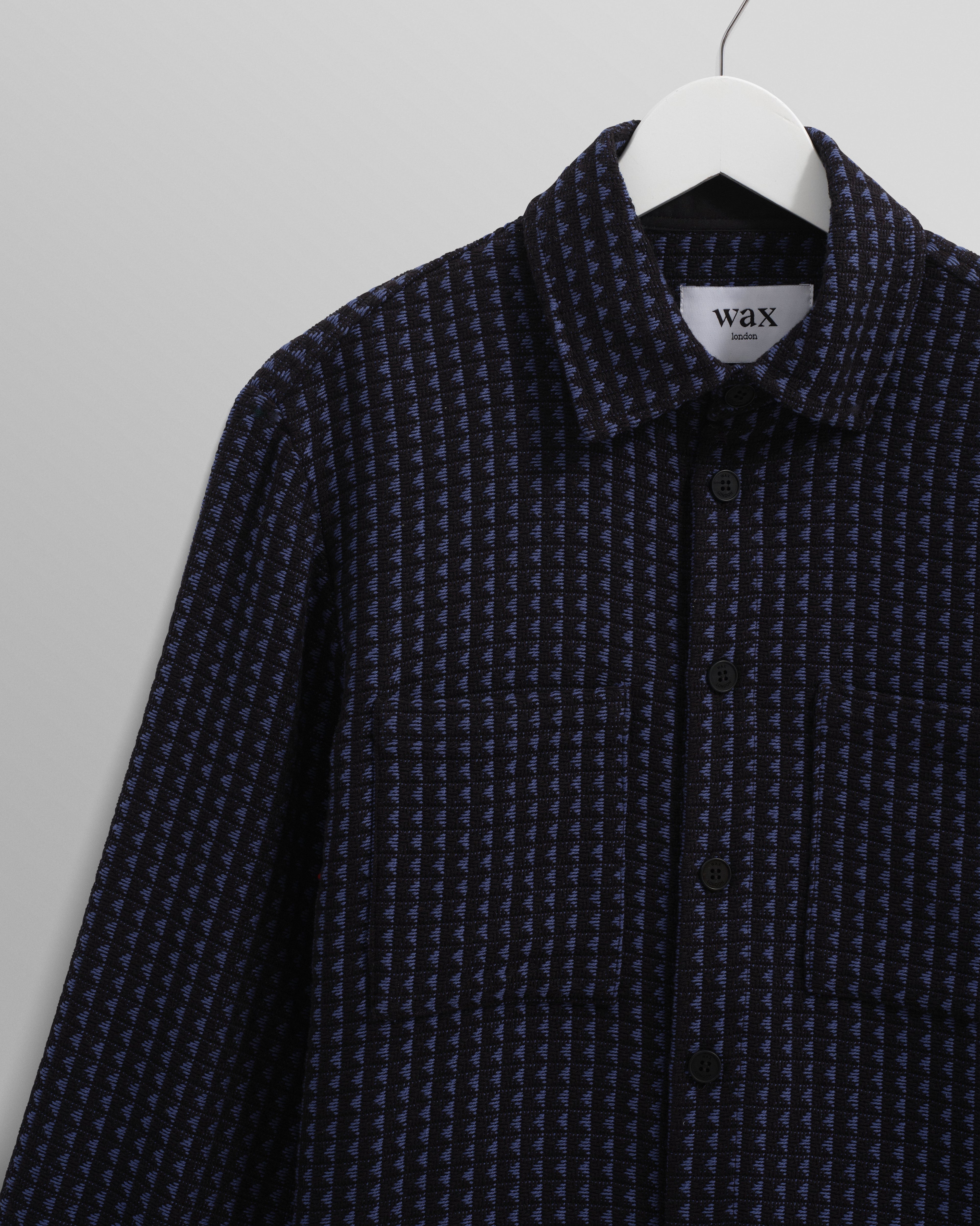 Whiting - Black And Blue Frome Overshirt