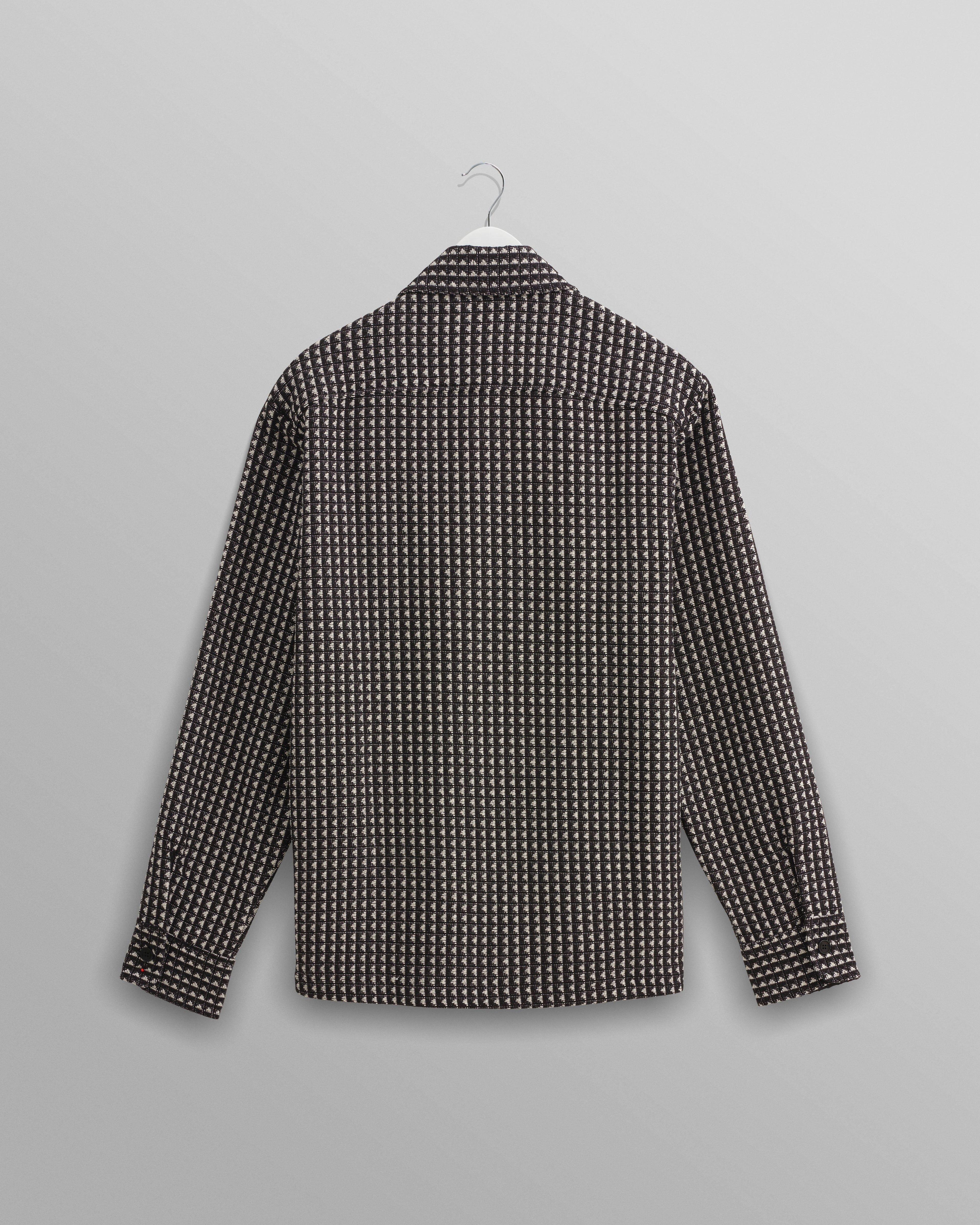 Whiting - Black And Ecru Frome Overshirt