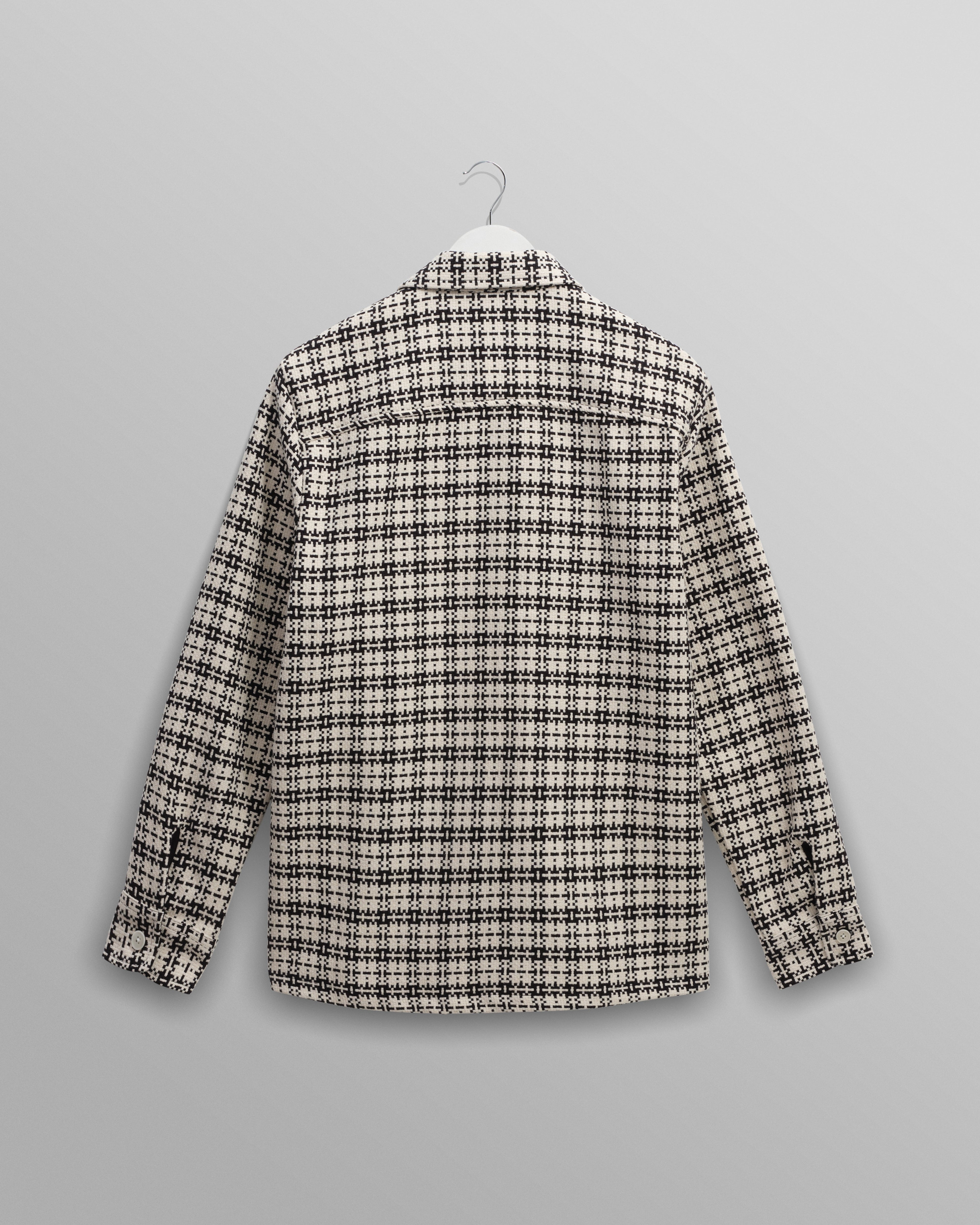 Whiting - Black And Ecru Yard Check Overshirt