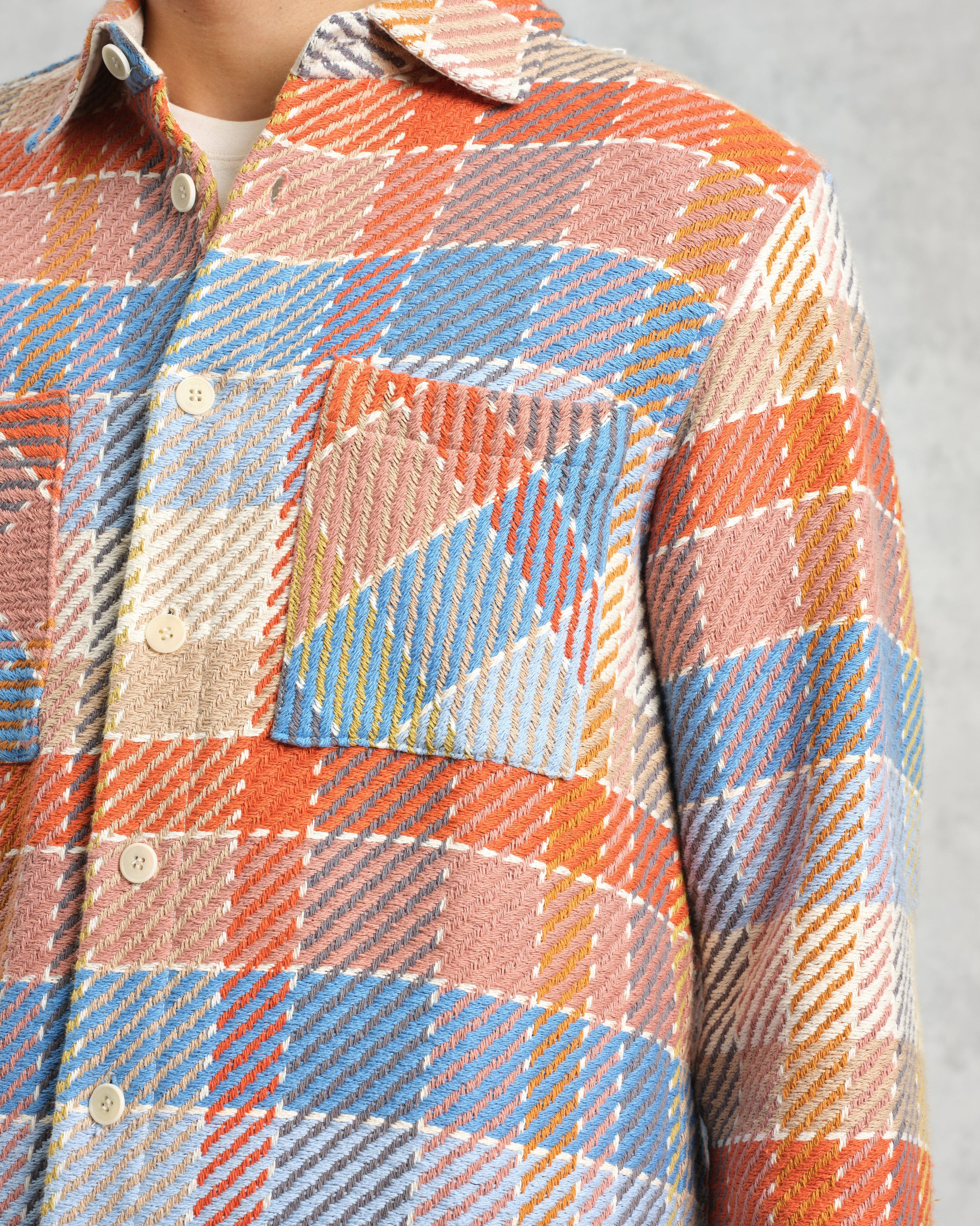 Whiting - Blue And Orange Pike Check Overshirt