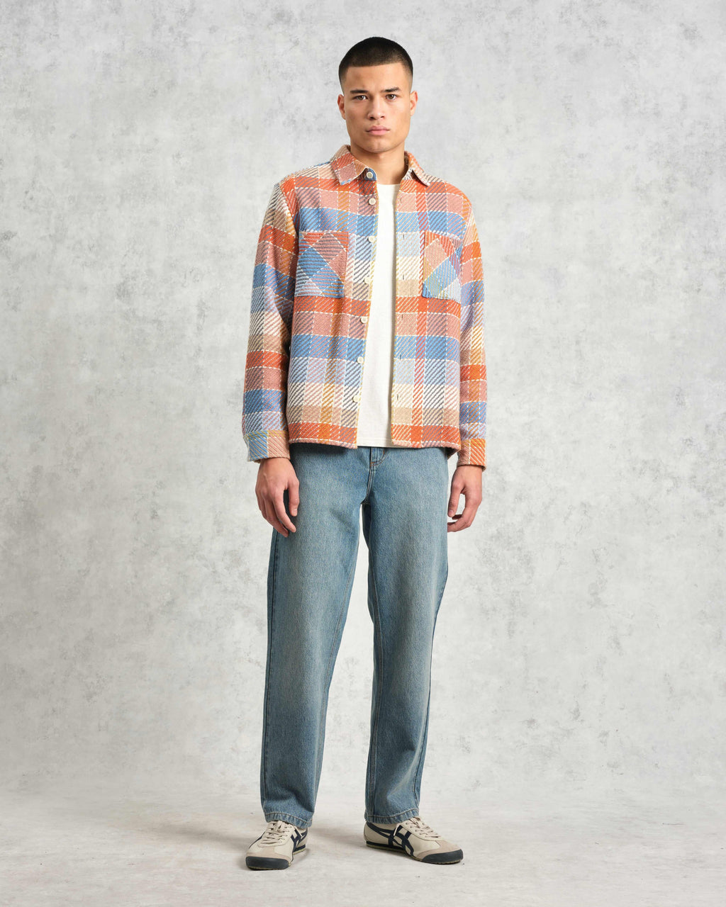 Whiting - Blue And Orange Pike Check Overshirt
