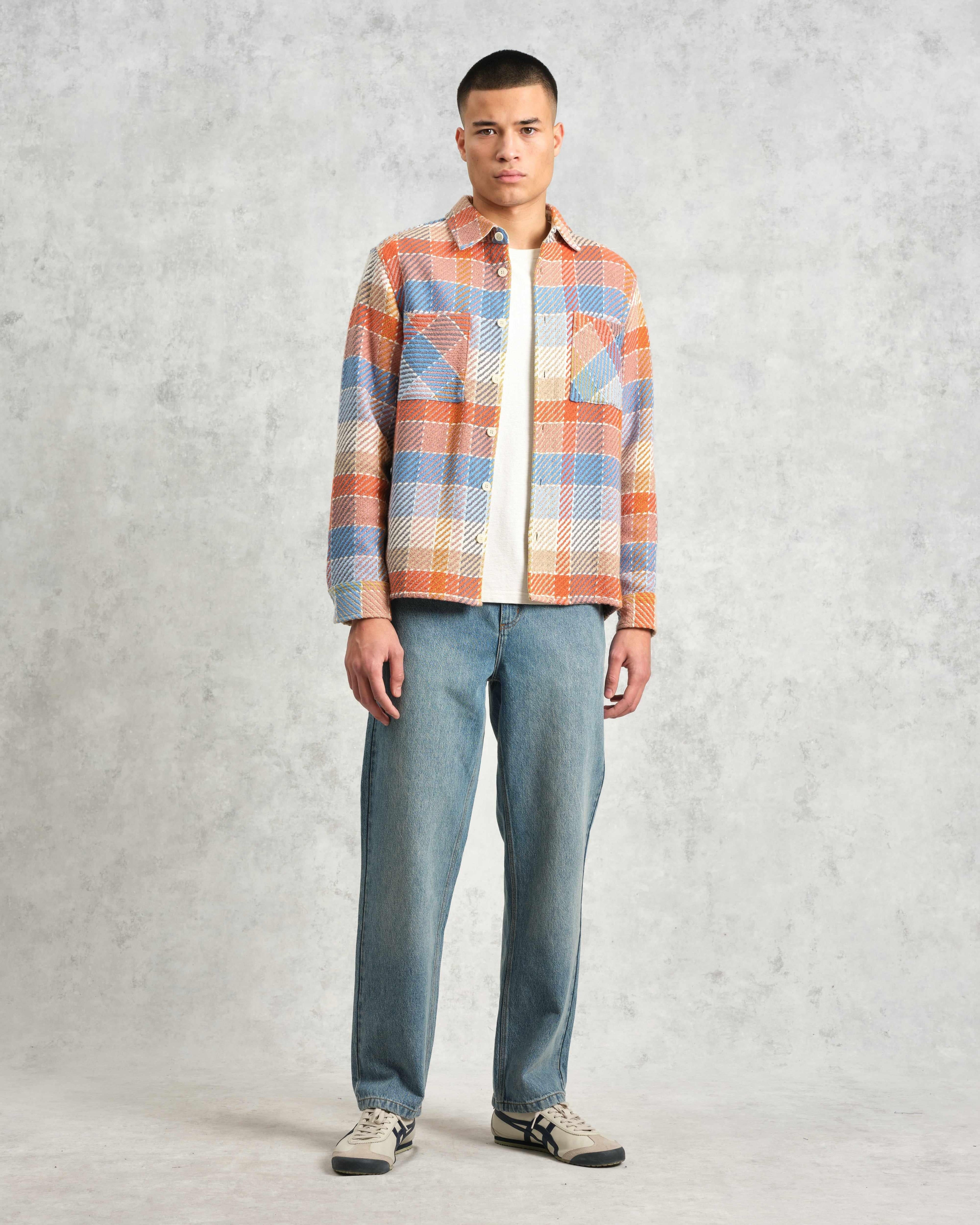 Whiting - Blue And Orange Pike Check Overshirt