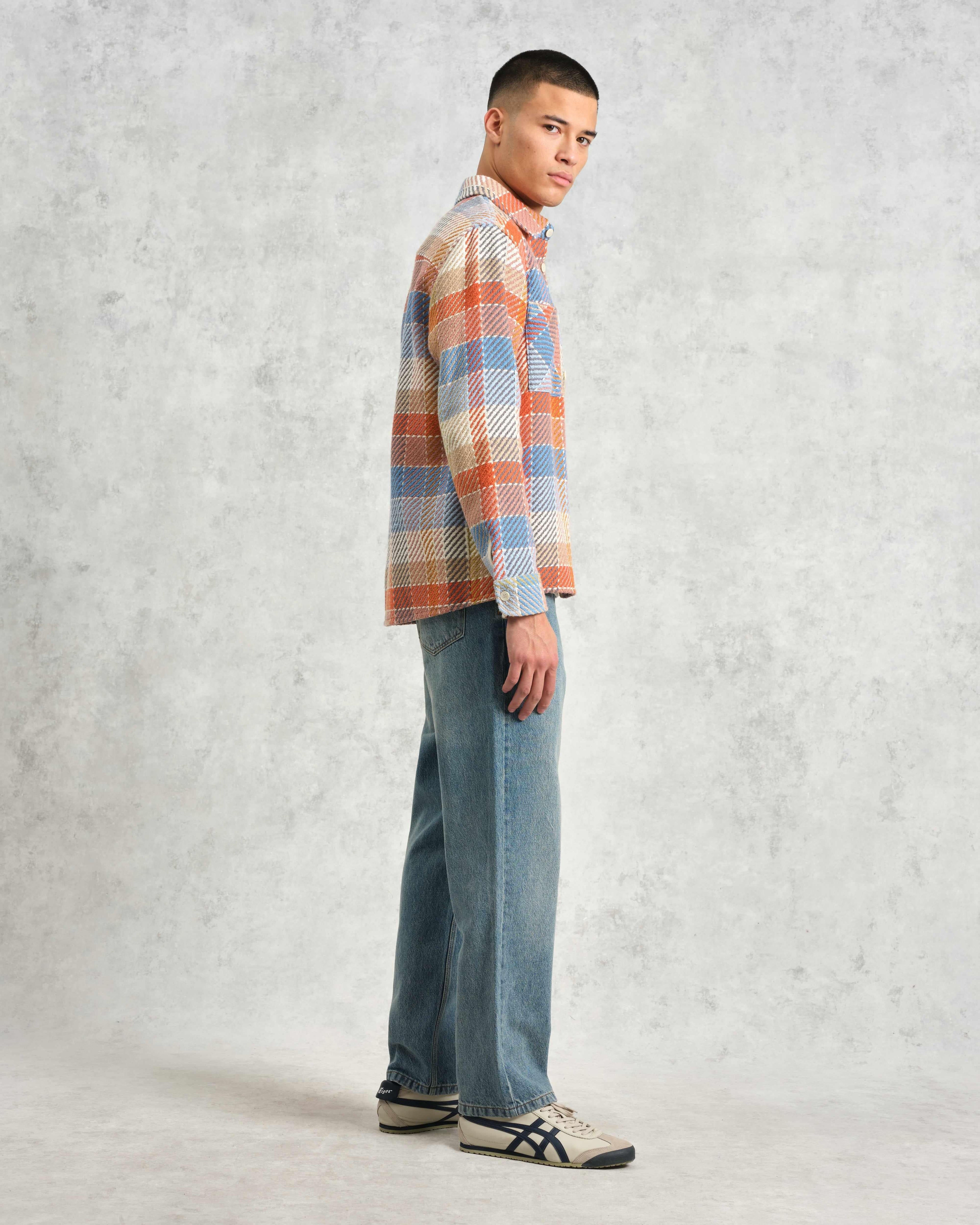 Whiting - Blue And Orange Pike Check Overshirt
