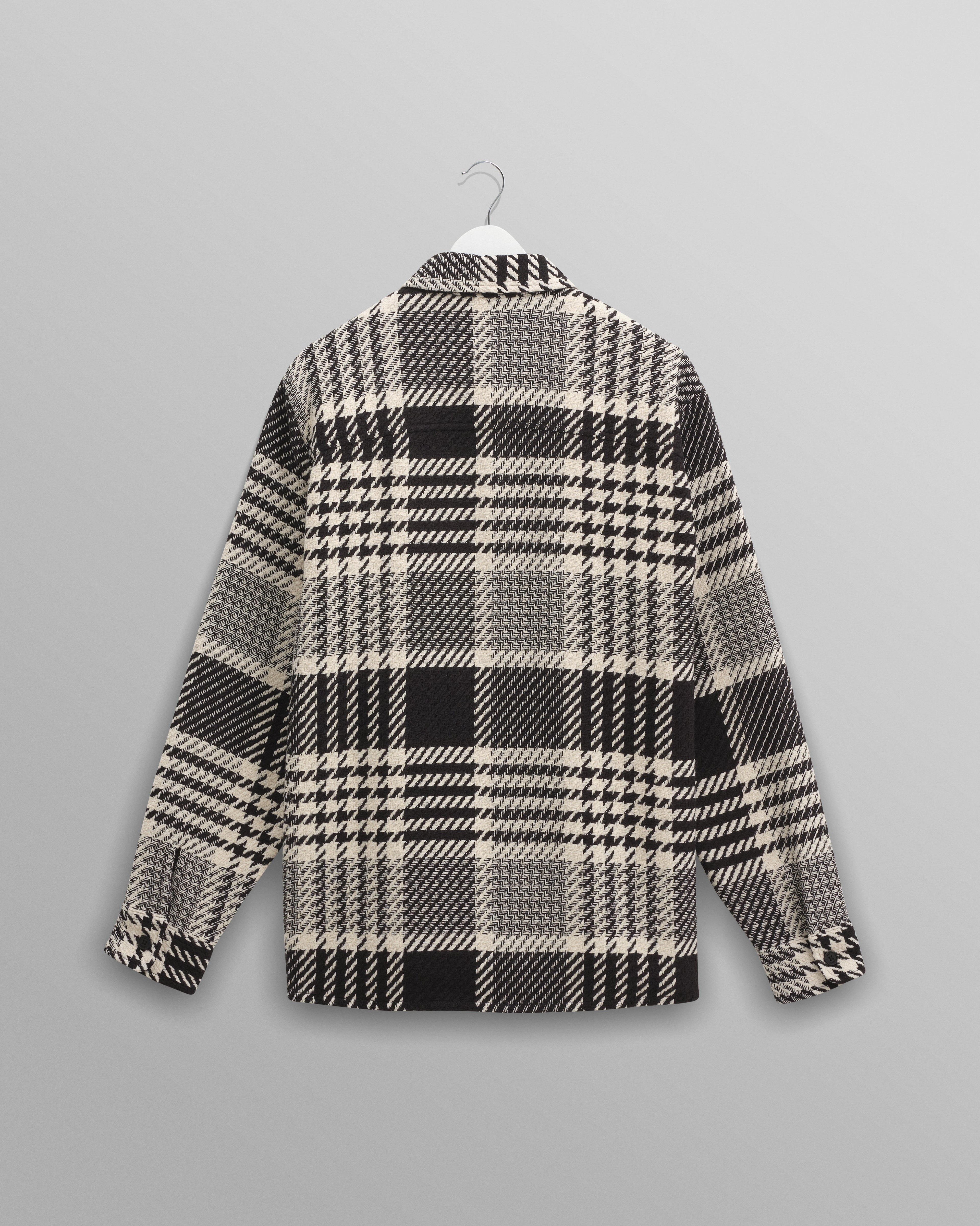 Whiting - Ecru And Black Lake Check Overshirt