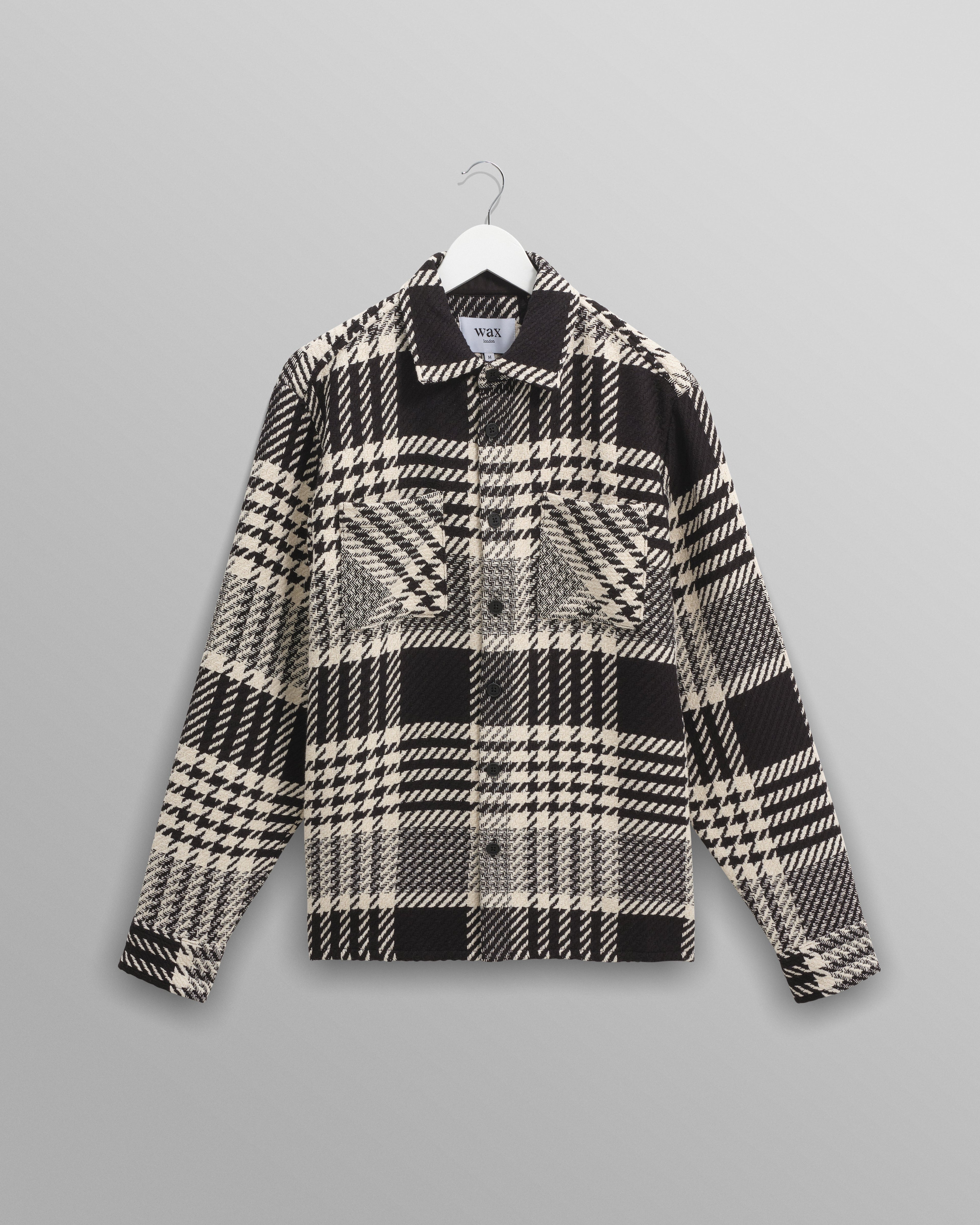 Whiting - Ecru And Black Lake Check Overshirt