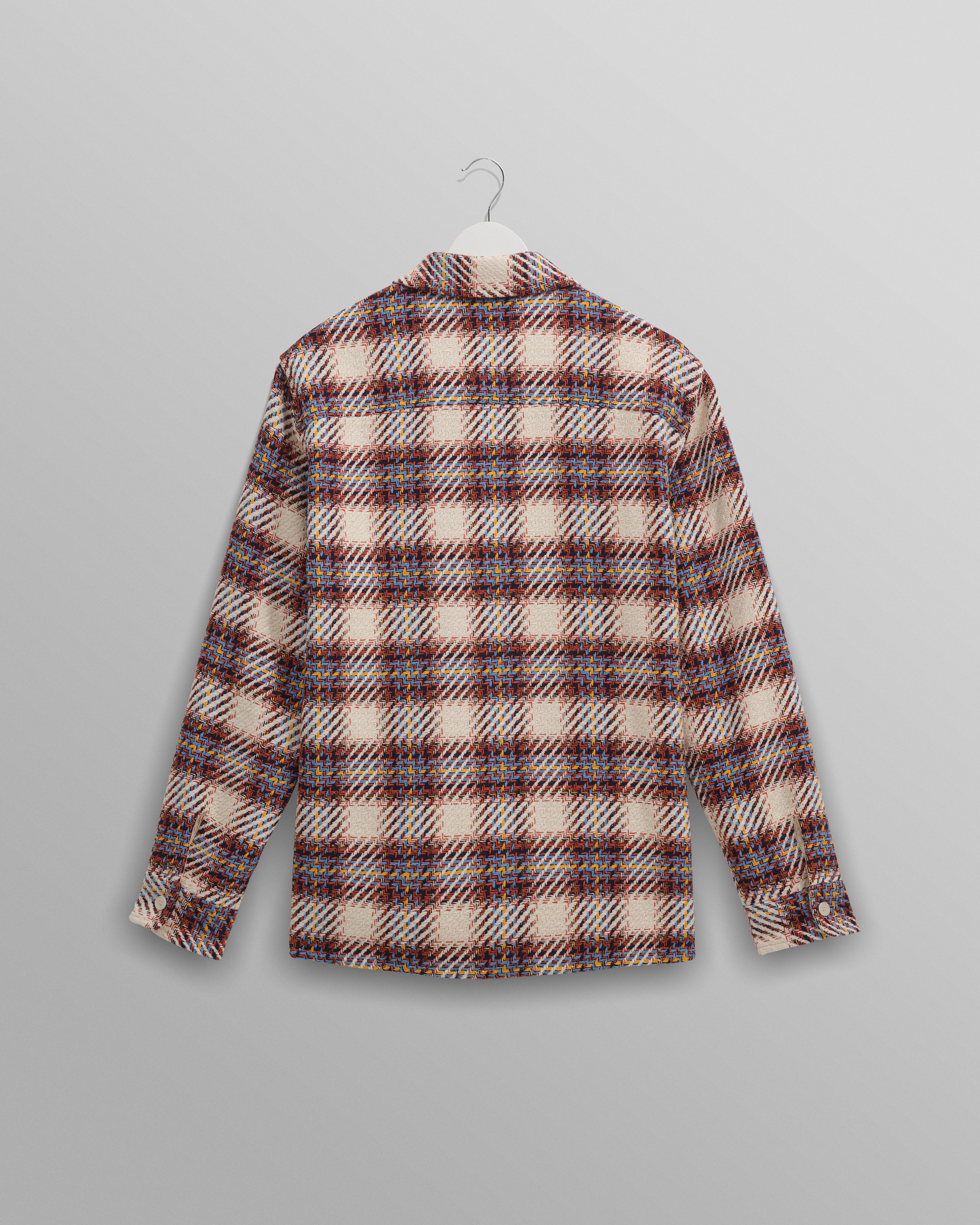 Whiting - Ecru And Multicolour Hutton Check Overshirt