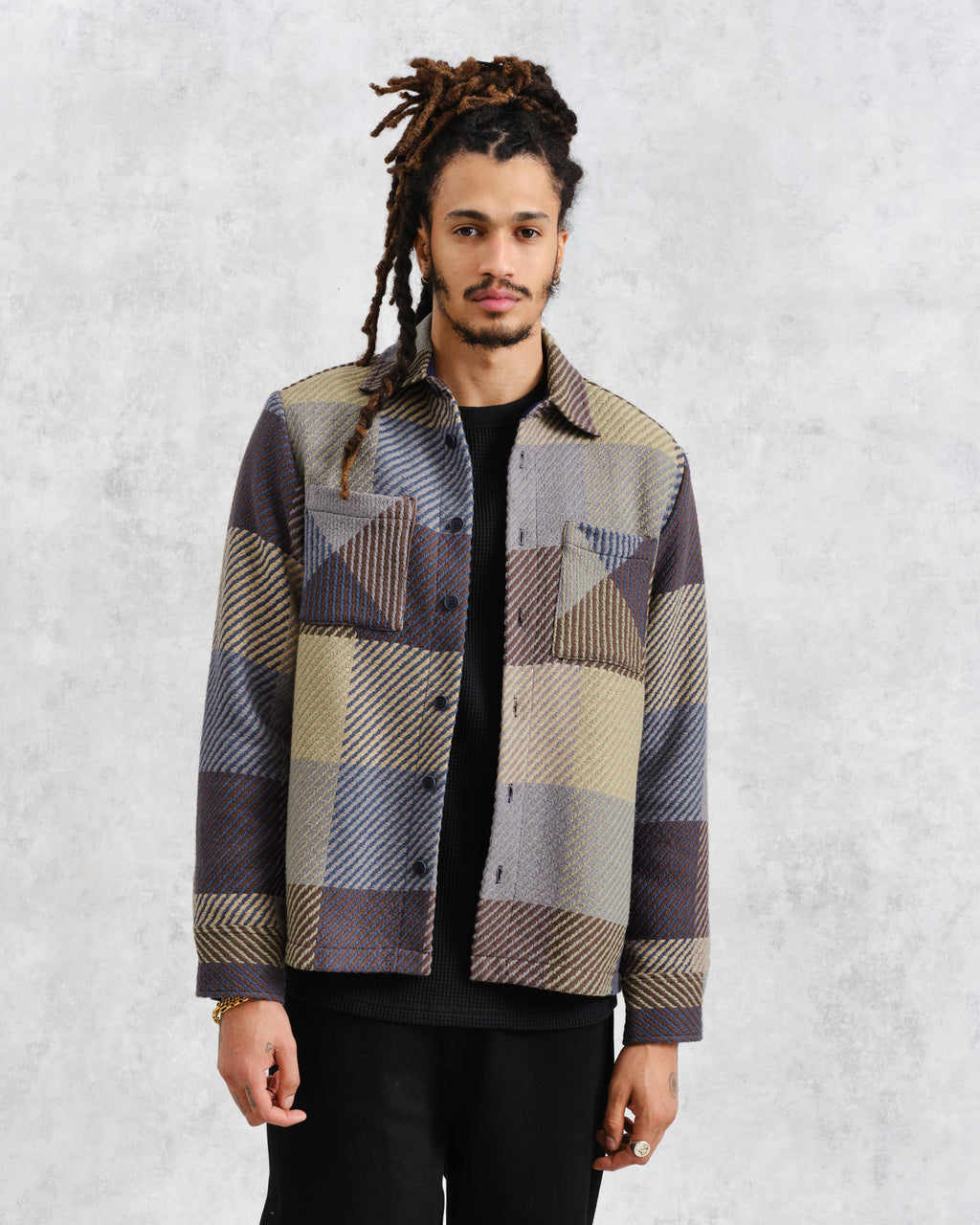 Whiting - Multicolour Square Check Overshirt