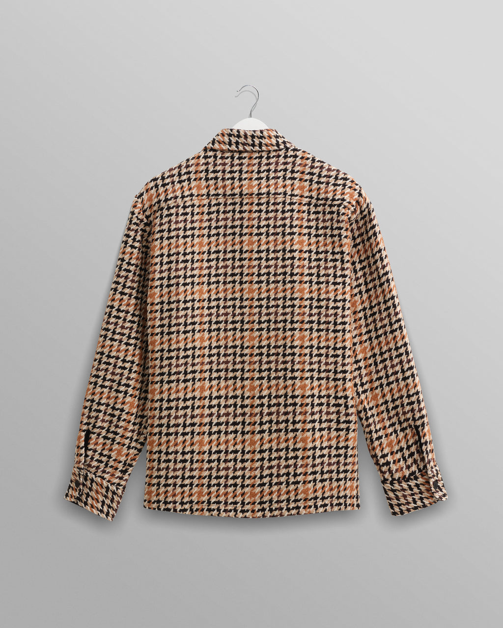 Whiting - Natural Houndstooth-Weave Overshirt