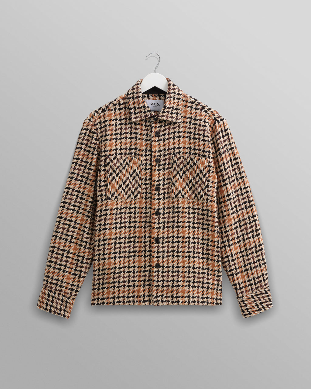 Whiting - Natural Houndstooth-Weave Overshirt