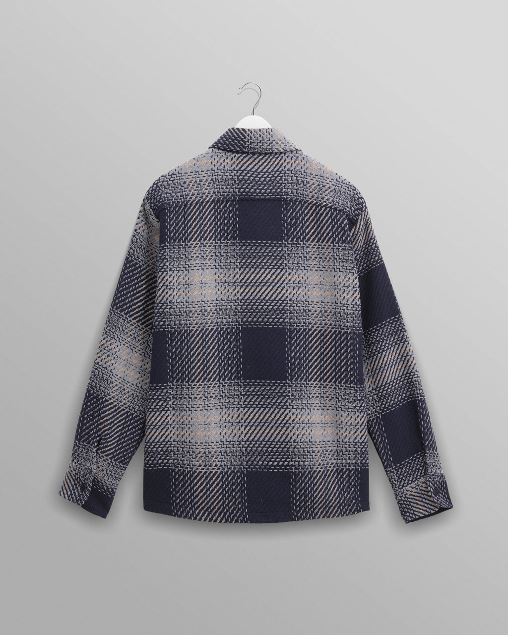 Whiting - Navy And Blue Ombre Check Overshirt