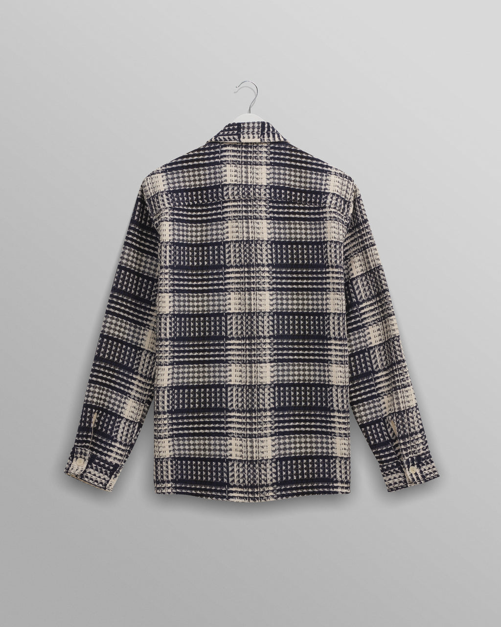 Whiting - Navy And Ecru Addle Check Overshirt