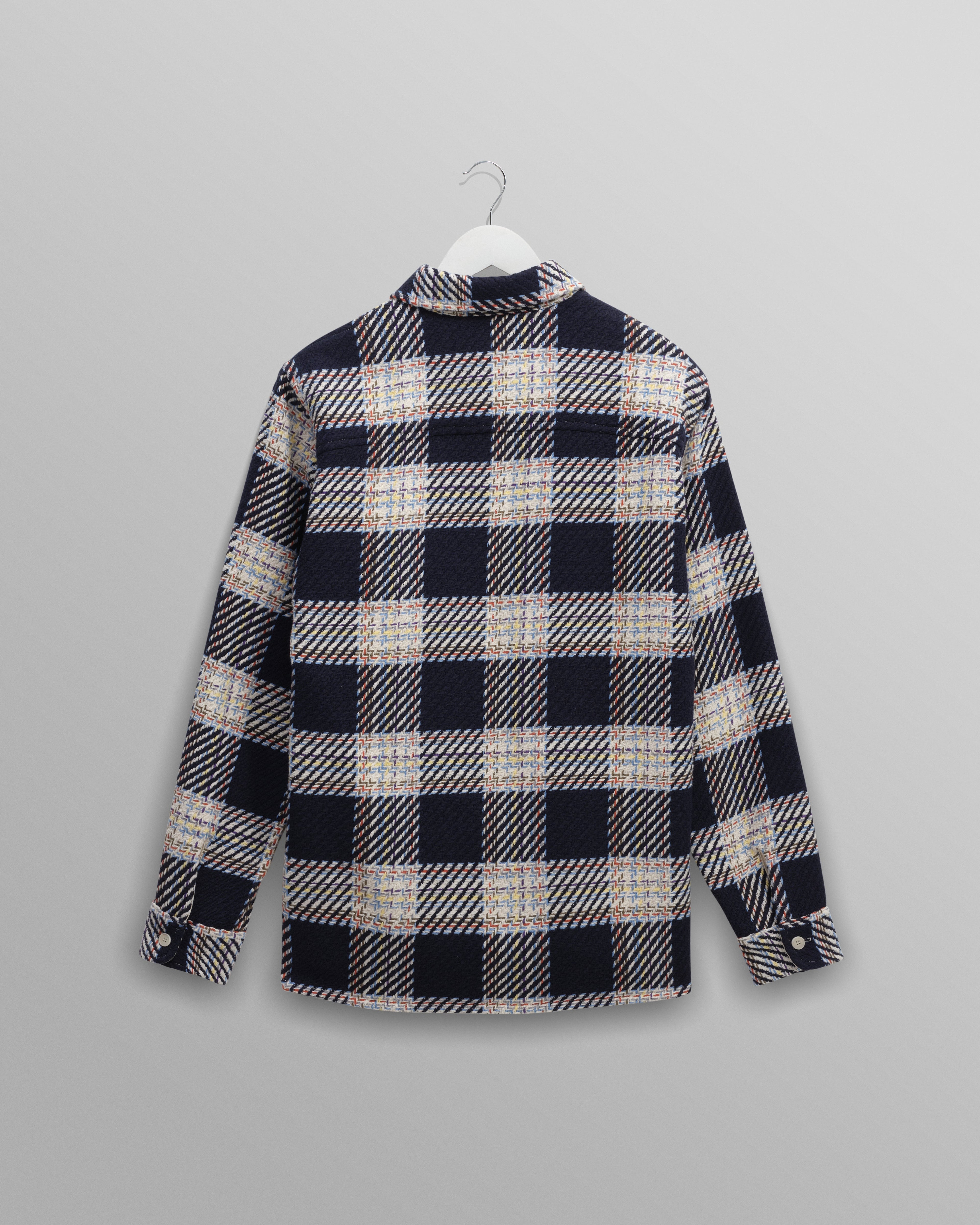 Whiting - Navy And Multicolour Hutton Check Overshirt