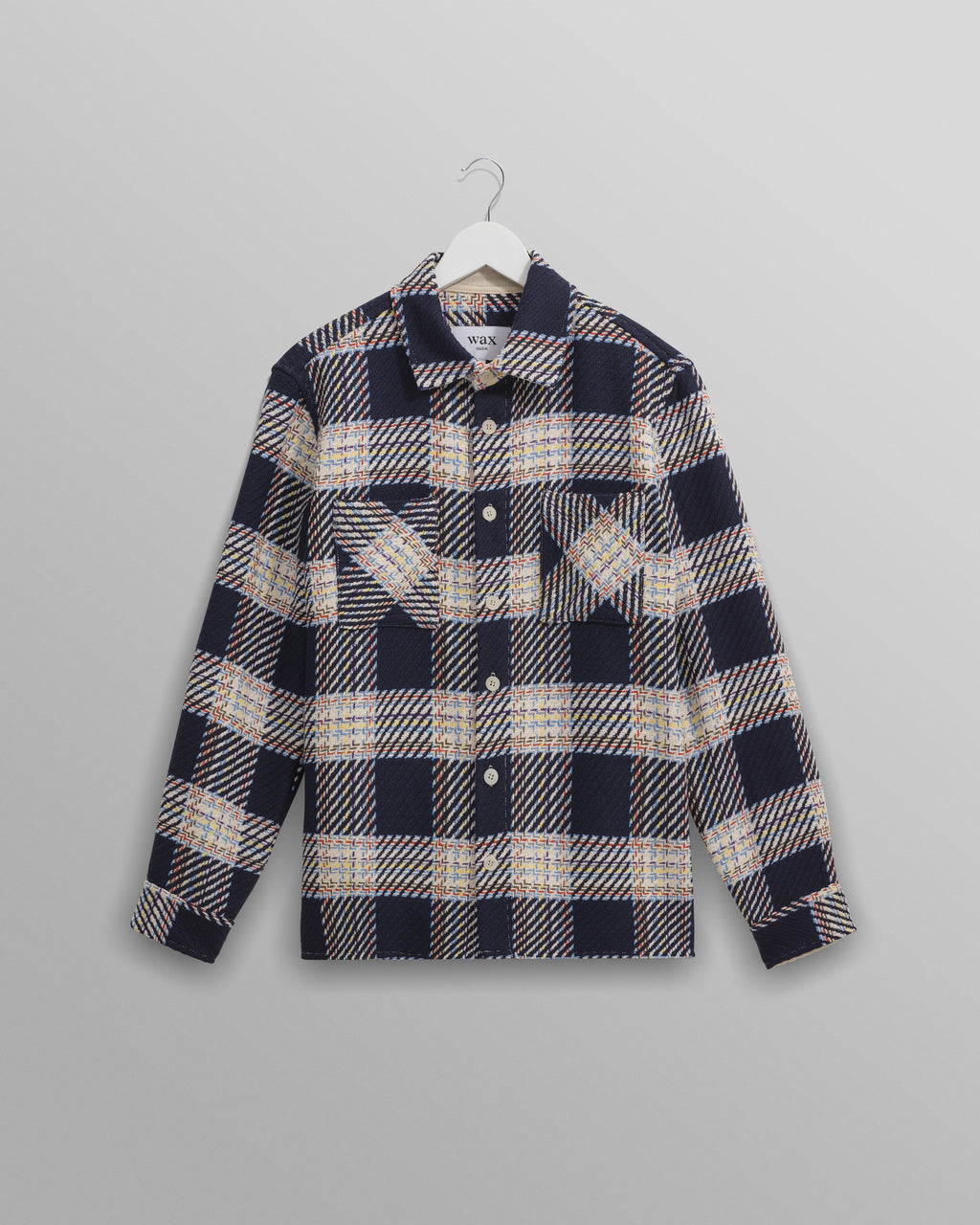 Whiting - Navy And Multicolour Hutton Check Overshirt