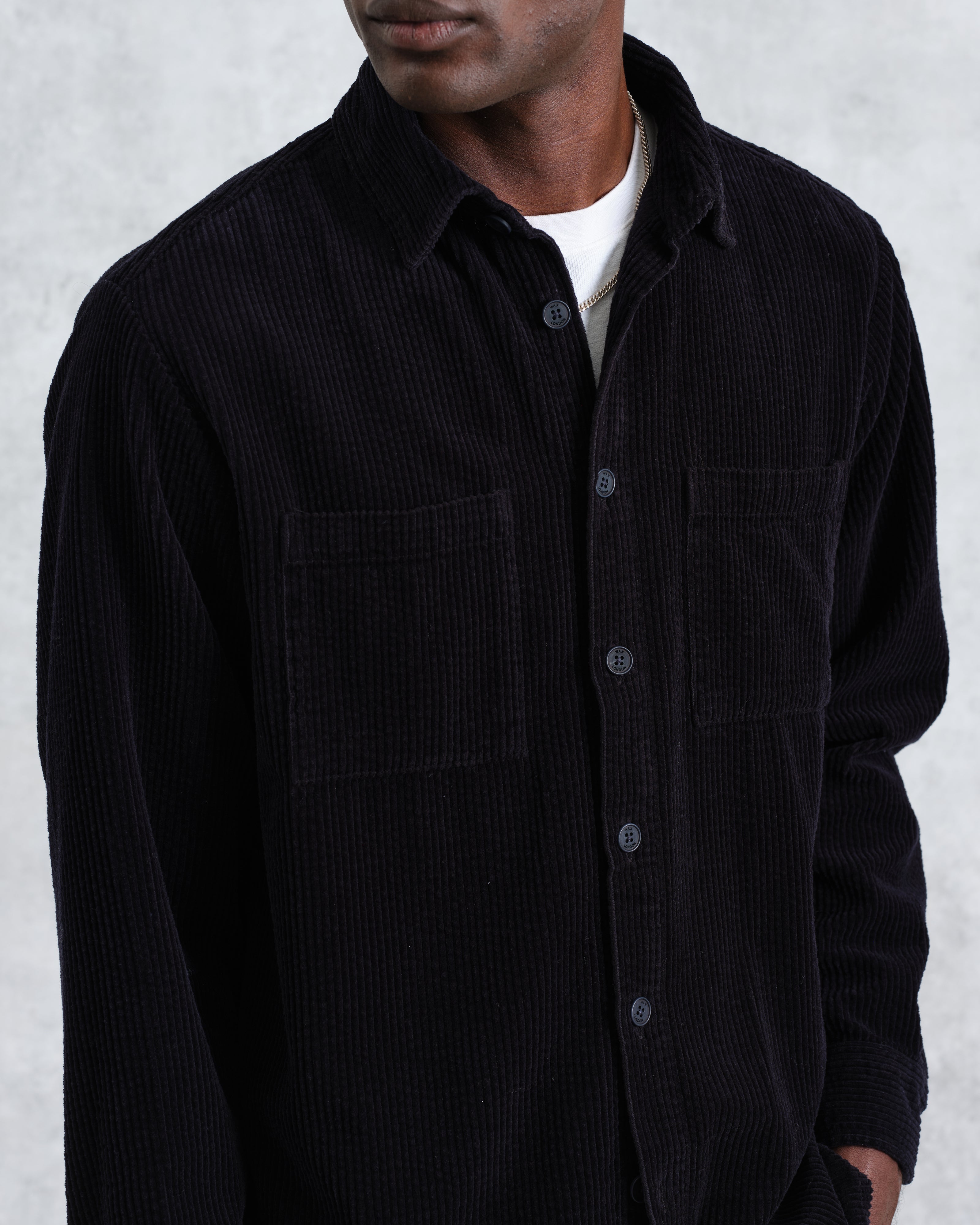 Whiting - Navy Jumbo Corduroy Overshirt