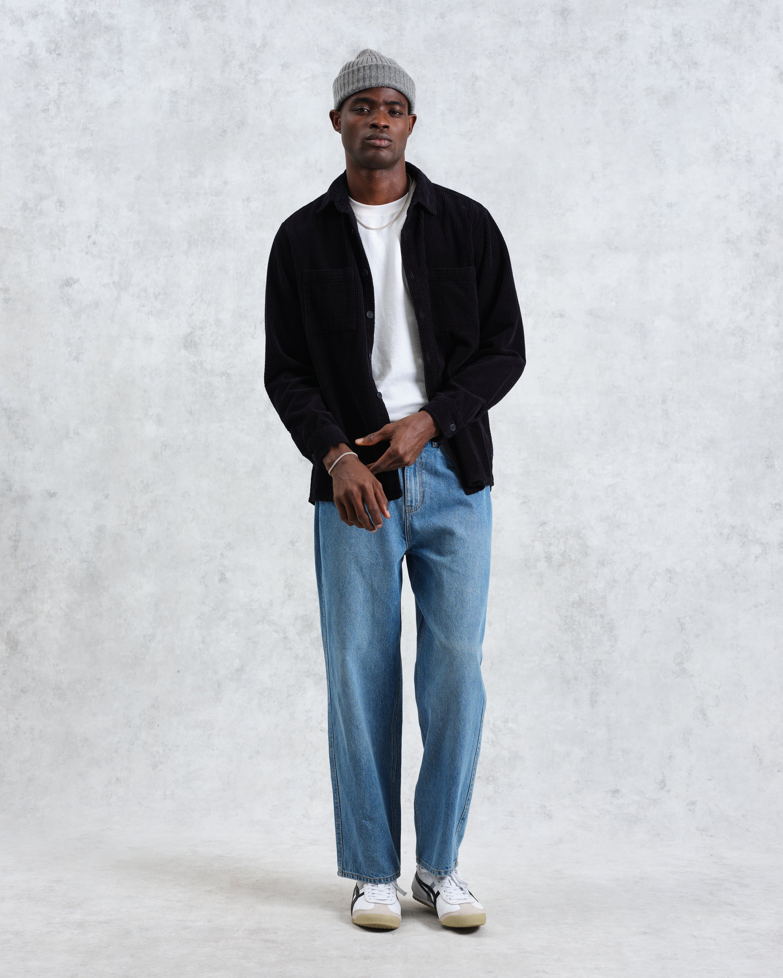 Whiting - Navy Jumbo Corduroy Overshirt