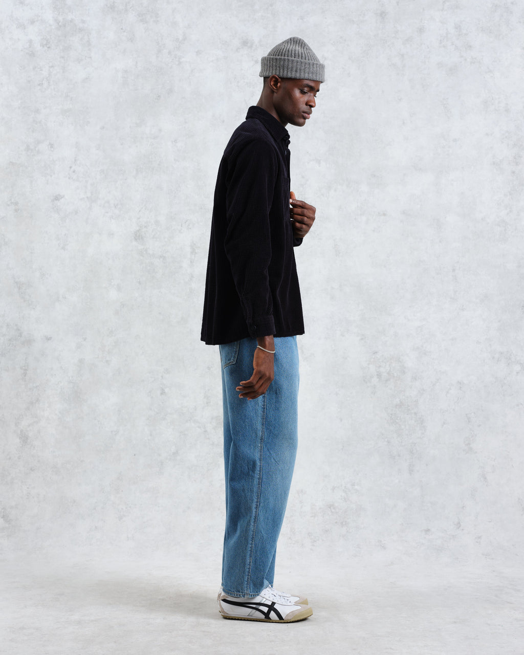 Whiting - Navy Jumbo Corduroy Overshirt
