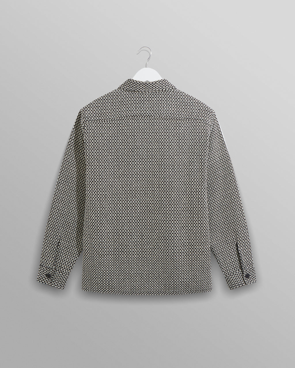 Whiting Overshirt Black/Ecru Stepney