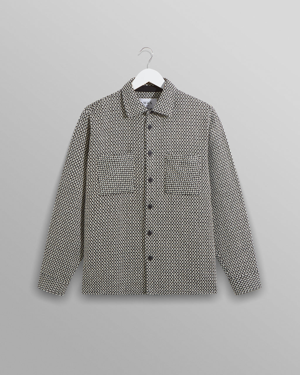Whiting Overshirt Black/Ecru Stepney