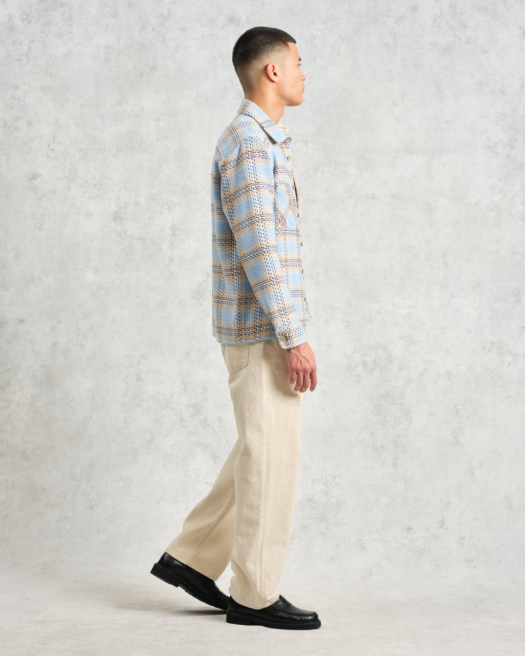 Whiting - Pale Blue Earl Check Overshirt