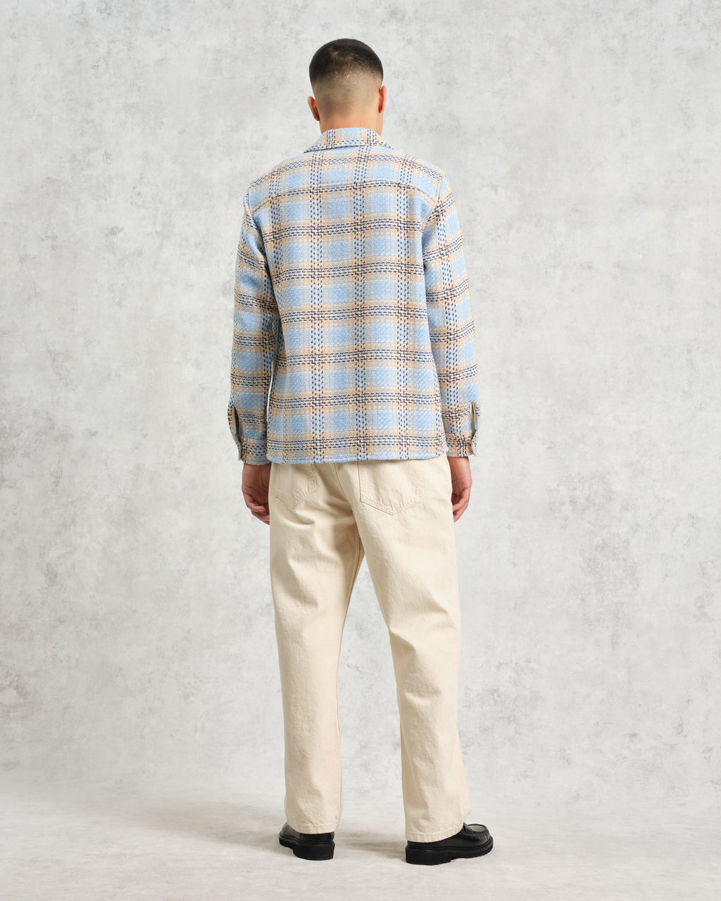 Whiting - Pale Blue Earl Check Overshirt