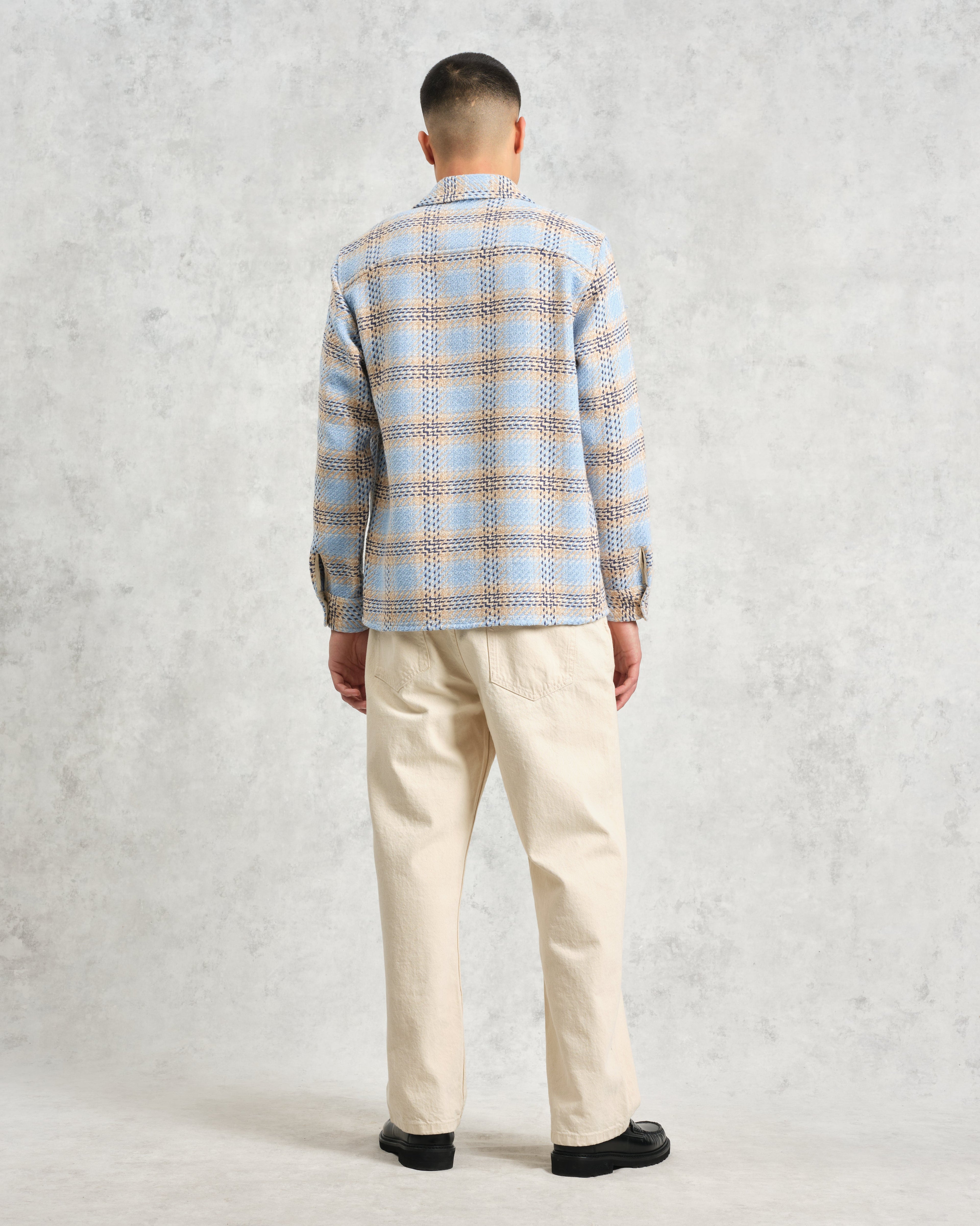 Whiting - Pale Blue Earl Check Overshirt