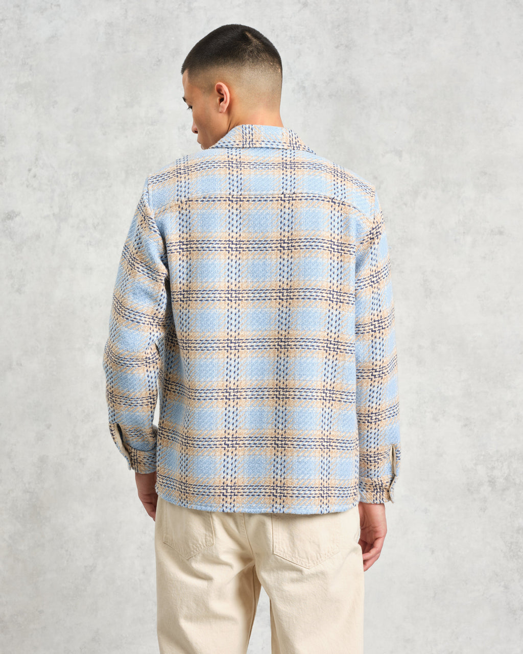 Whiting - Pale Blue Earl Check Overshirt