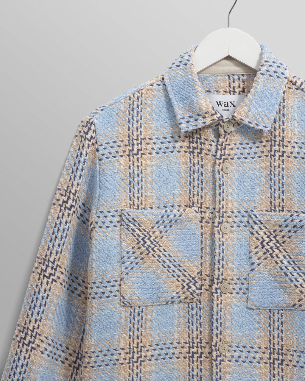 Whiting - Pale Blue Earl Check Overshirt