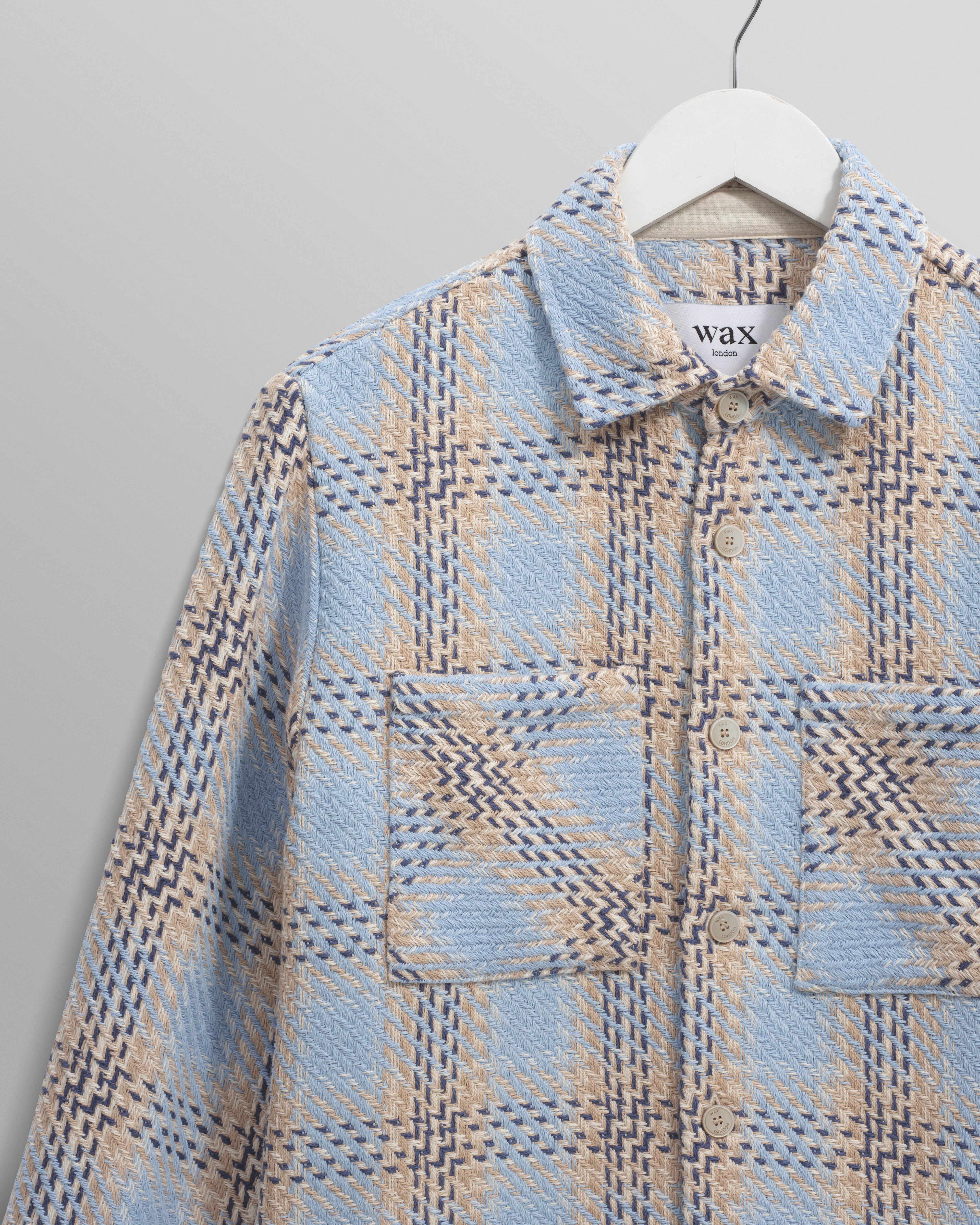 Whiting - Pale Blue Earl Check Overshirt