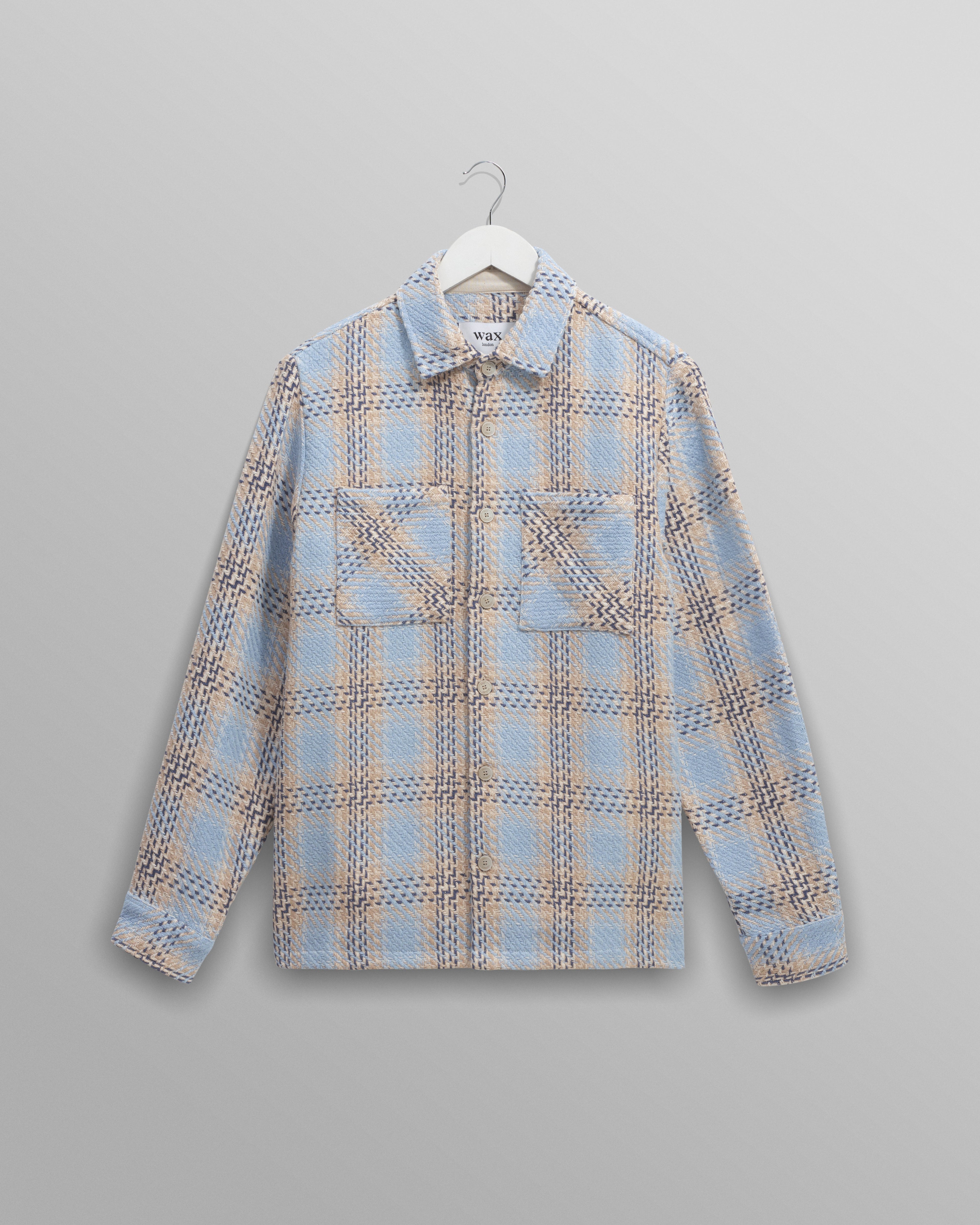 Whiting - Pale Blue Earl Check Overshirt