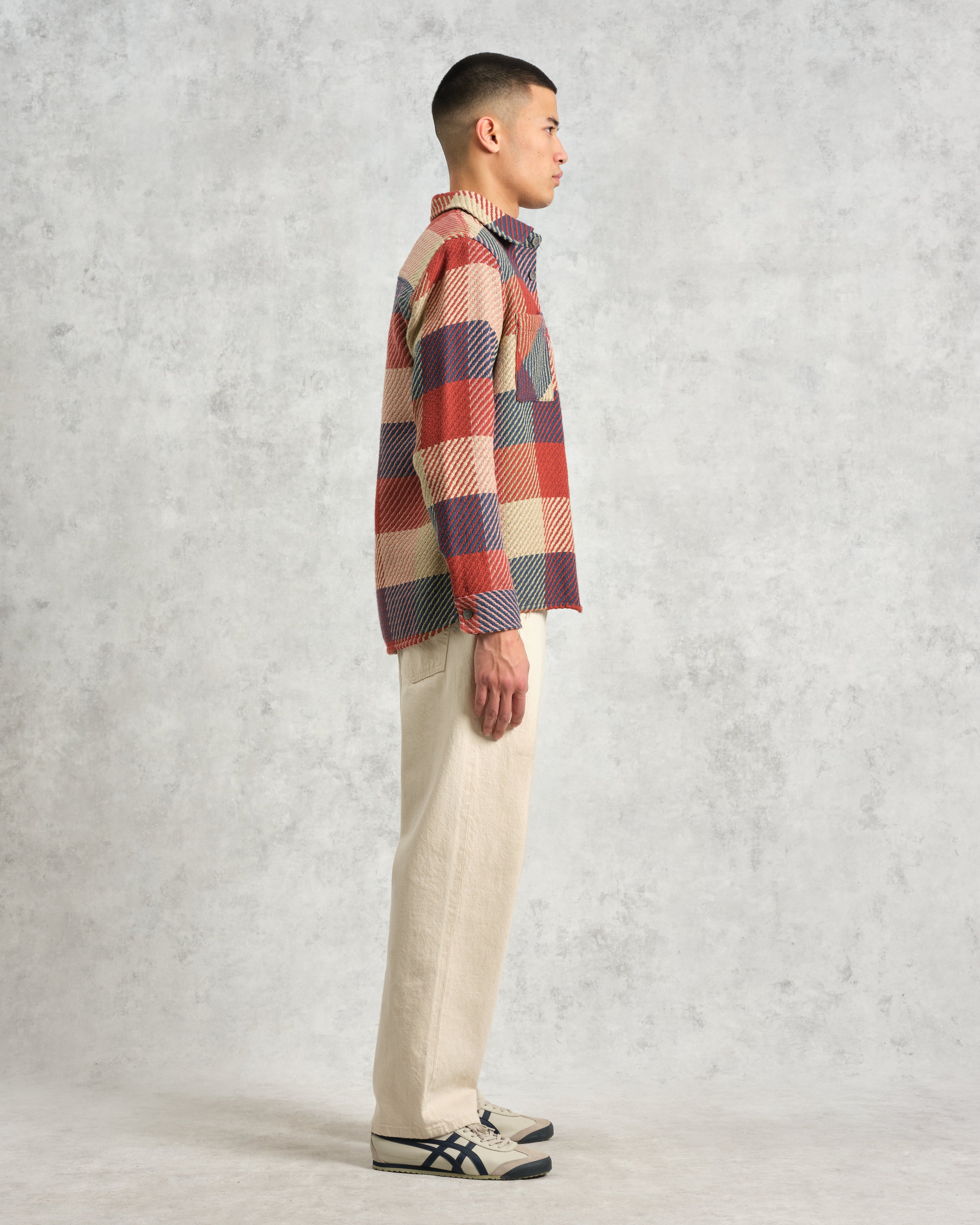Whiting - Red And Multicolour Block Check Overshirt