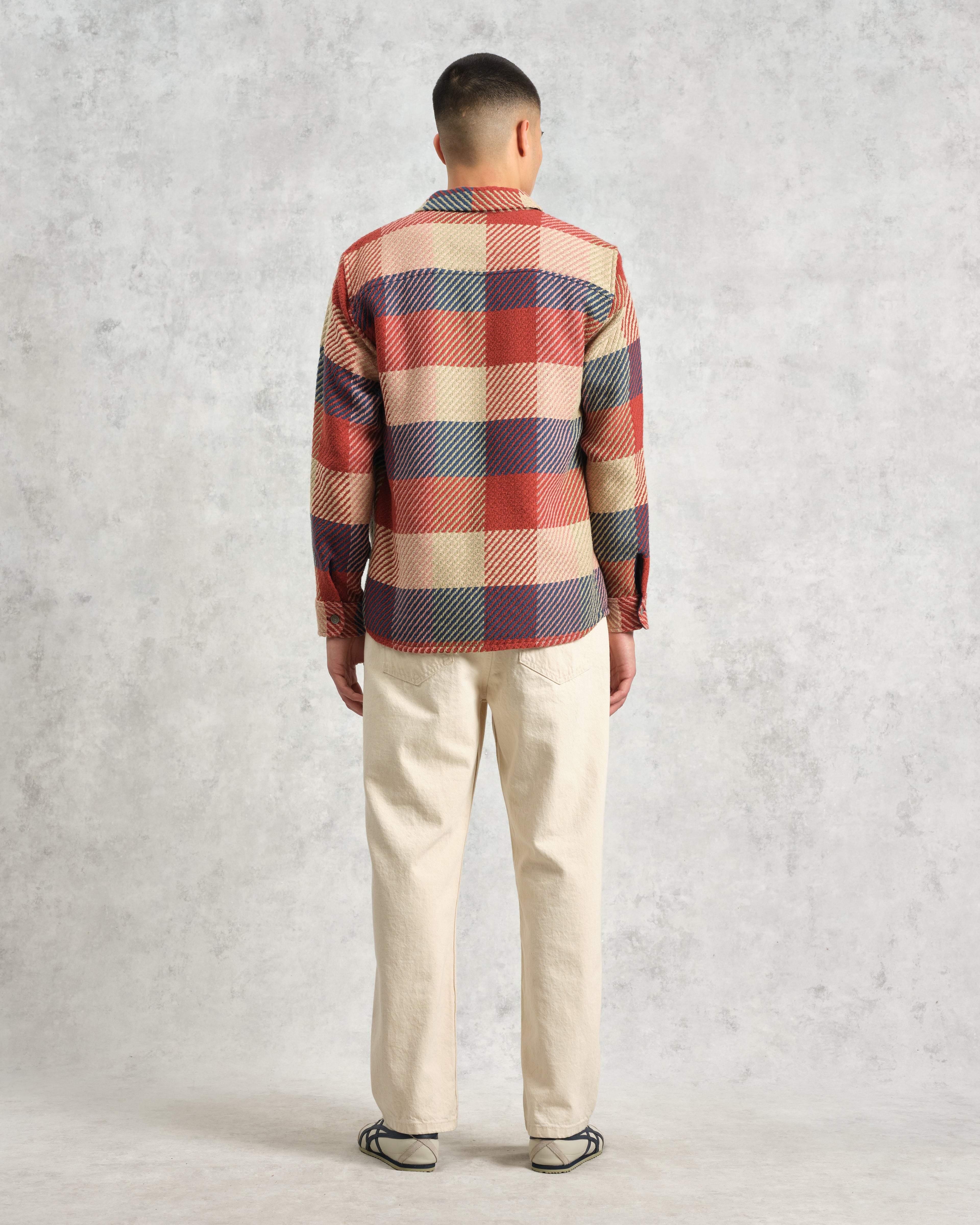 Whiting - Red And Multicolour Block Check Overshirt